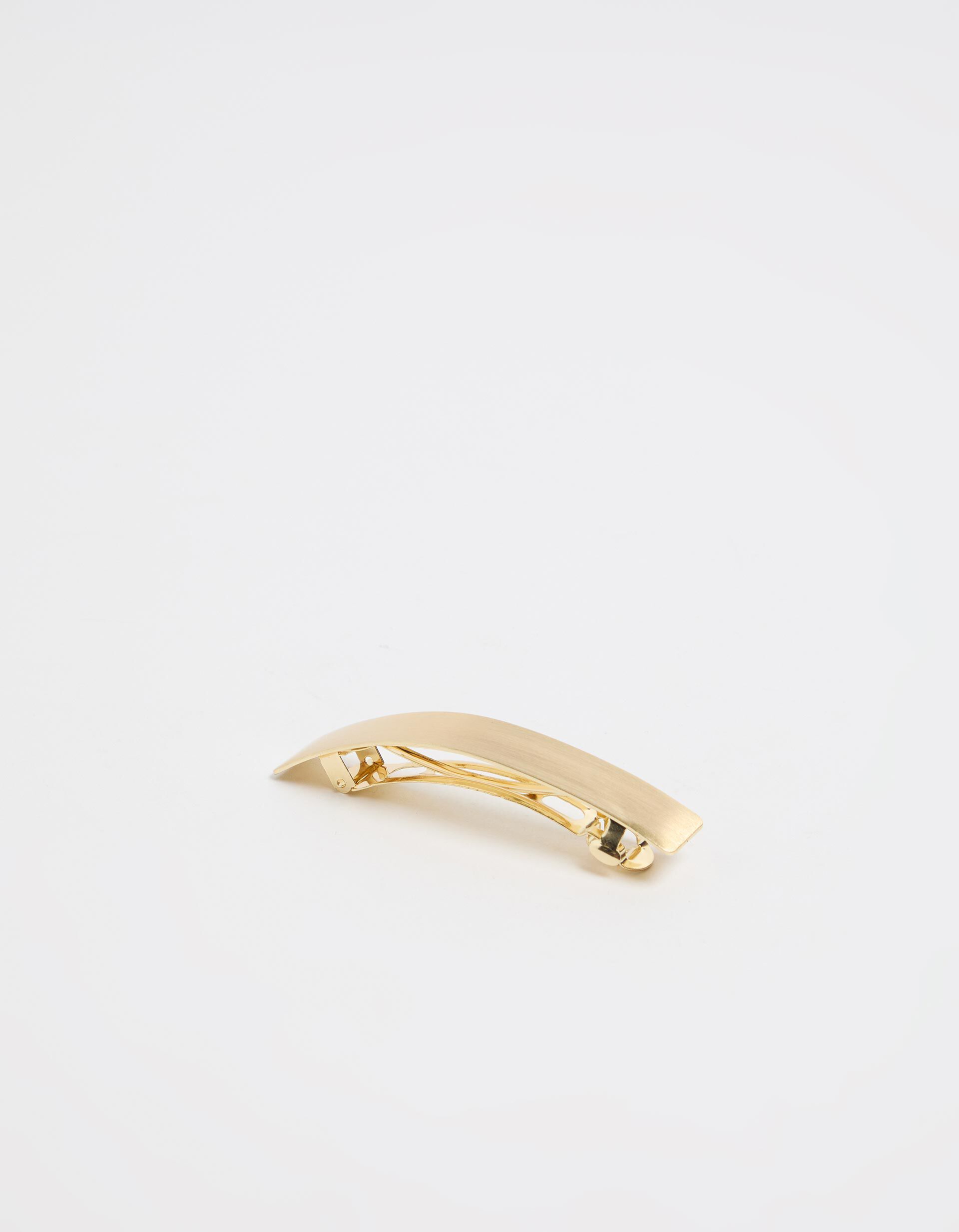 Gancho de Cabelo Horizontal, Mulher, Dourado