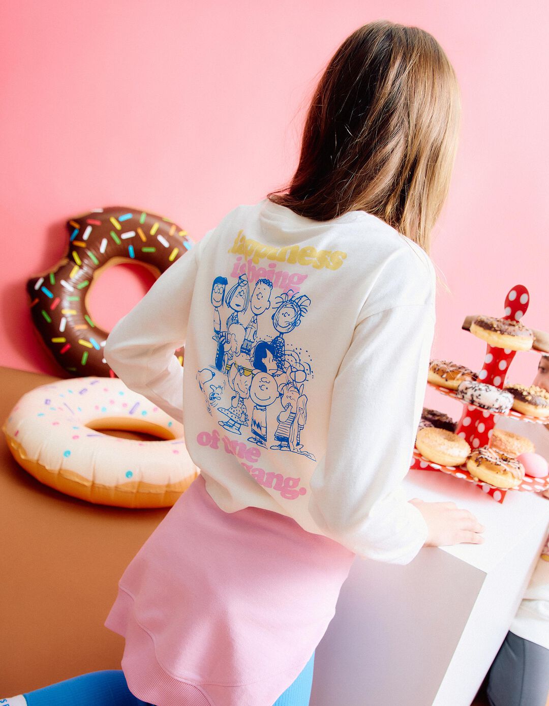 Sweatshirt 'Snoopy', Menina, Branco