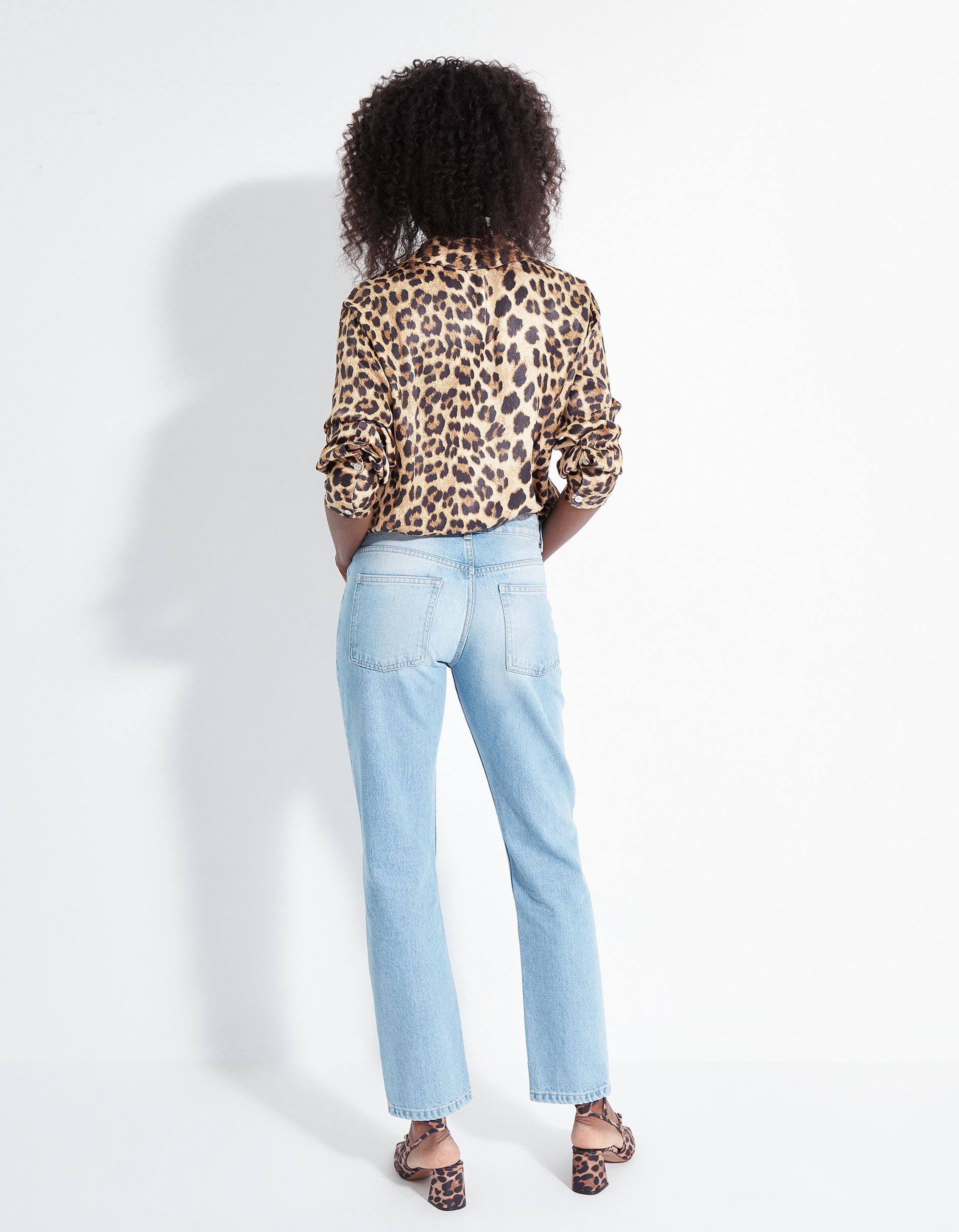 Comprar Online Cal&ccedil;as de Ganga Medium Straight, Mulher, Azul Claro