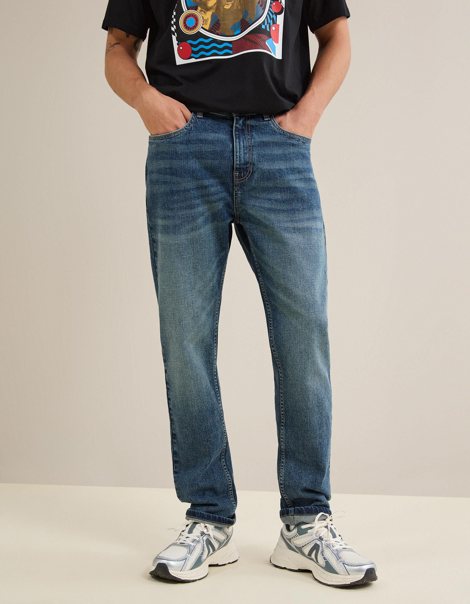 Jeans 'Slim Fit', Homem, Azul