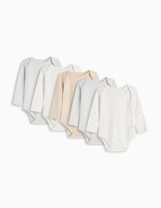 Comprar Online Pack 5 Bodies de Manga Comprida, Bebé, Multicor