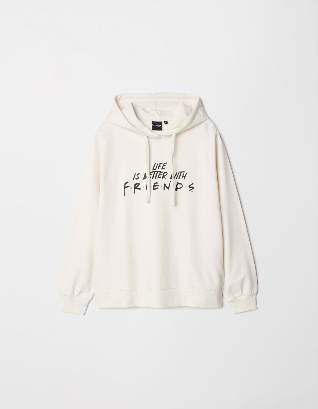 Sweatshirt Capuz 'Friends', Mulher, Branco