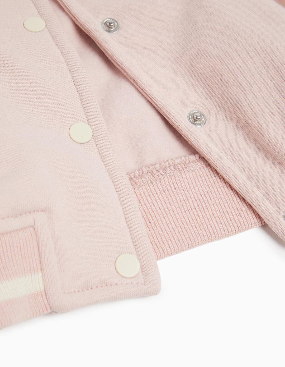 Casaco Bomber, Menina, Rosa