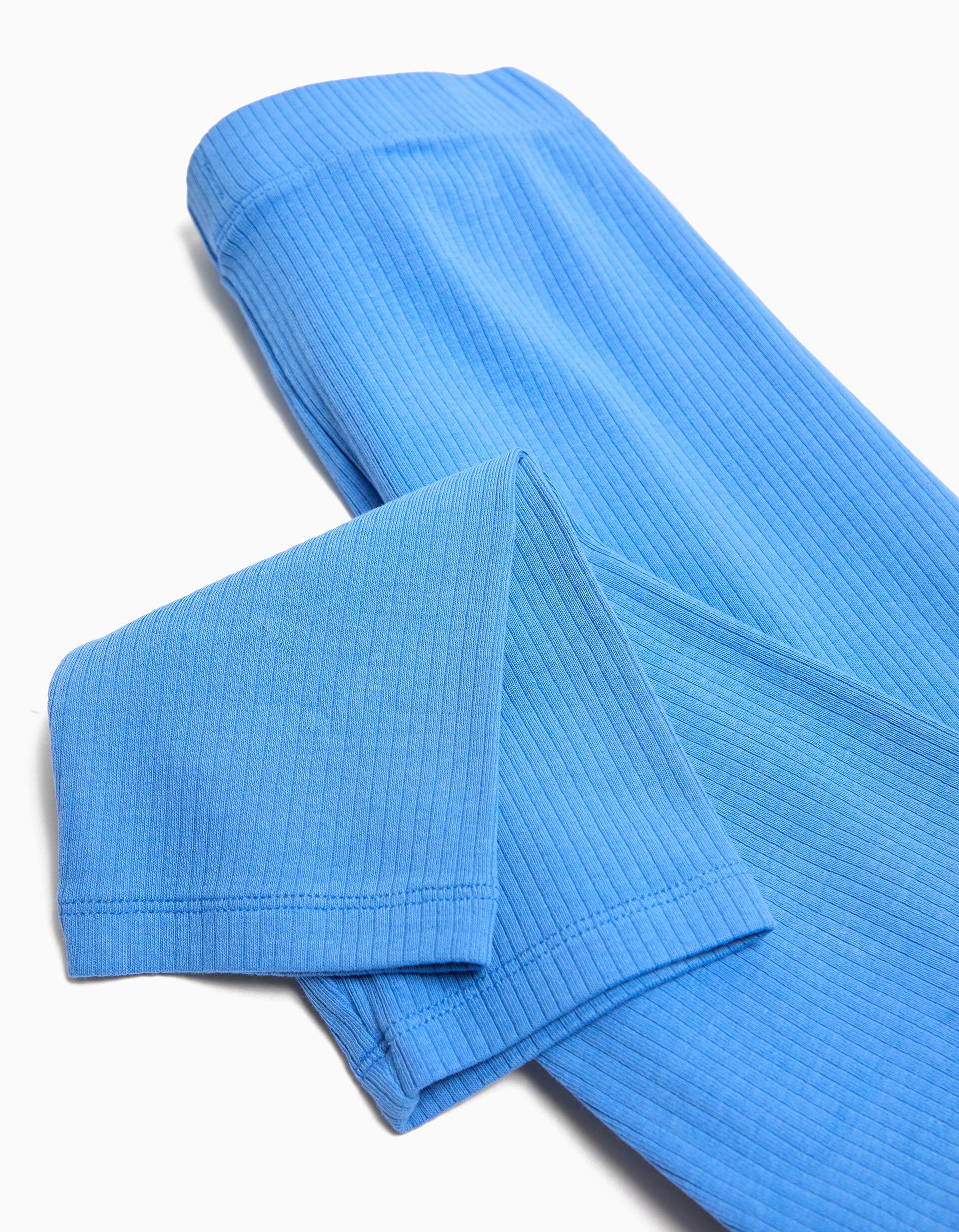 Comprar Online Leggings Malha Canelada, Menina, Azul