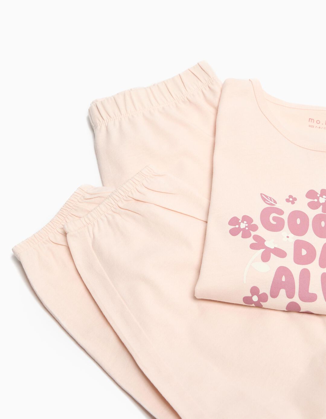 Pijama Jersey, Menina, Rosa Claro 