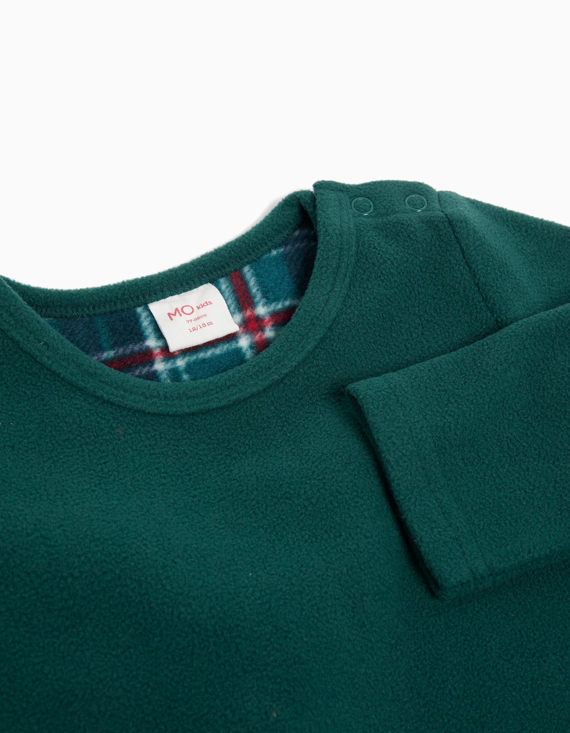 Comprar Online Pijama Polar Natal, Menina, Verde Escuro