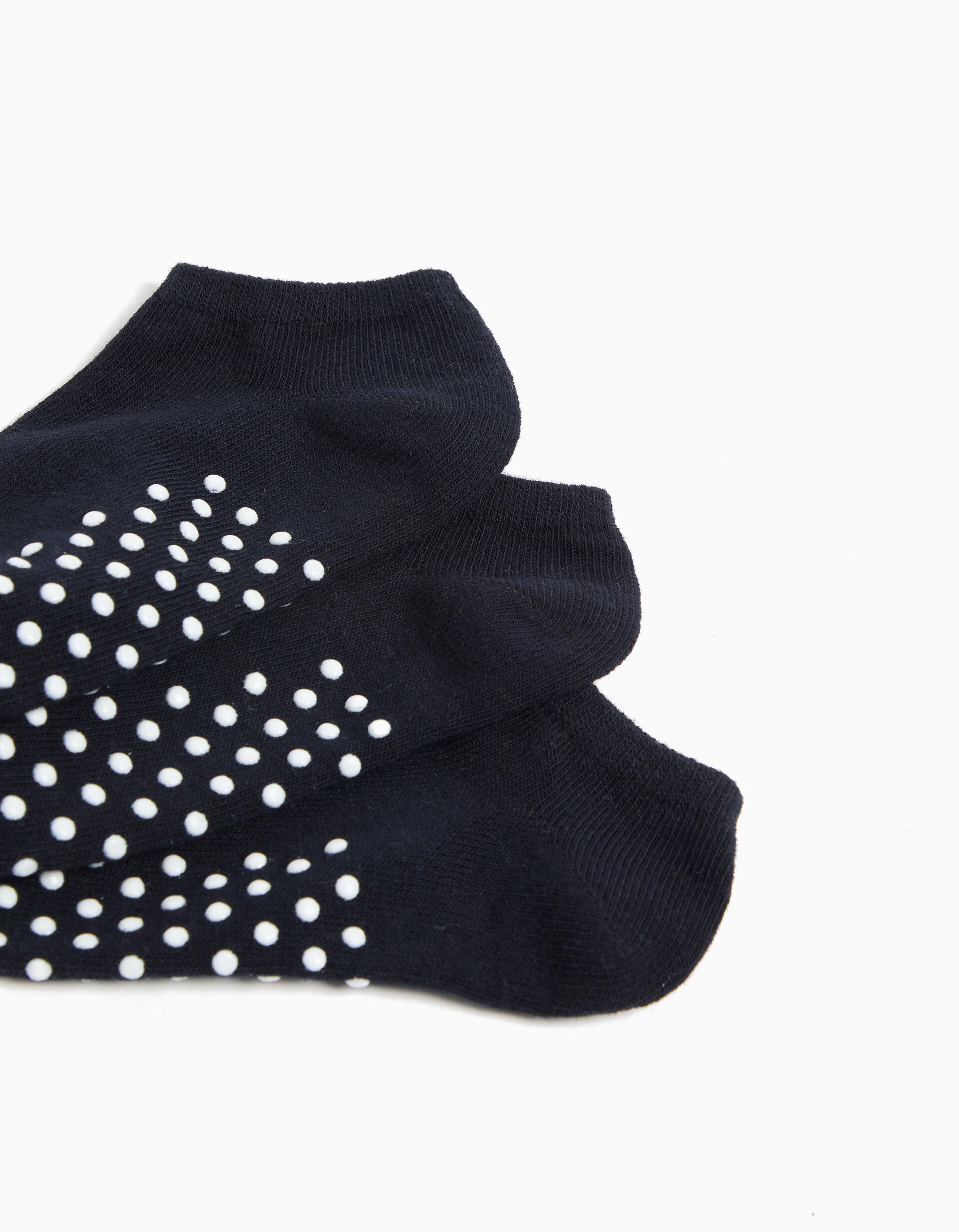 Comprar Online Pack 3 Pares de Meias Antiderrapantes, Menino, Azul Escuro