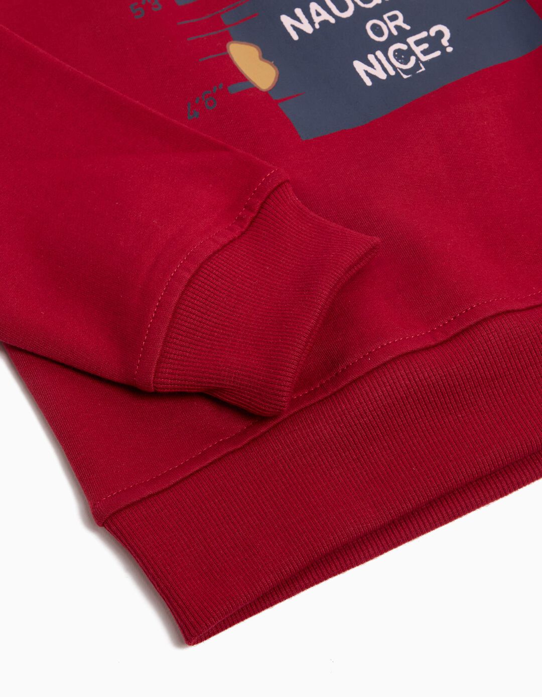 Sweatshirt de Felpa Natal, Menino, Vermelho