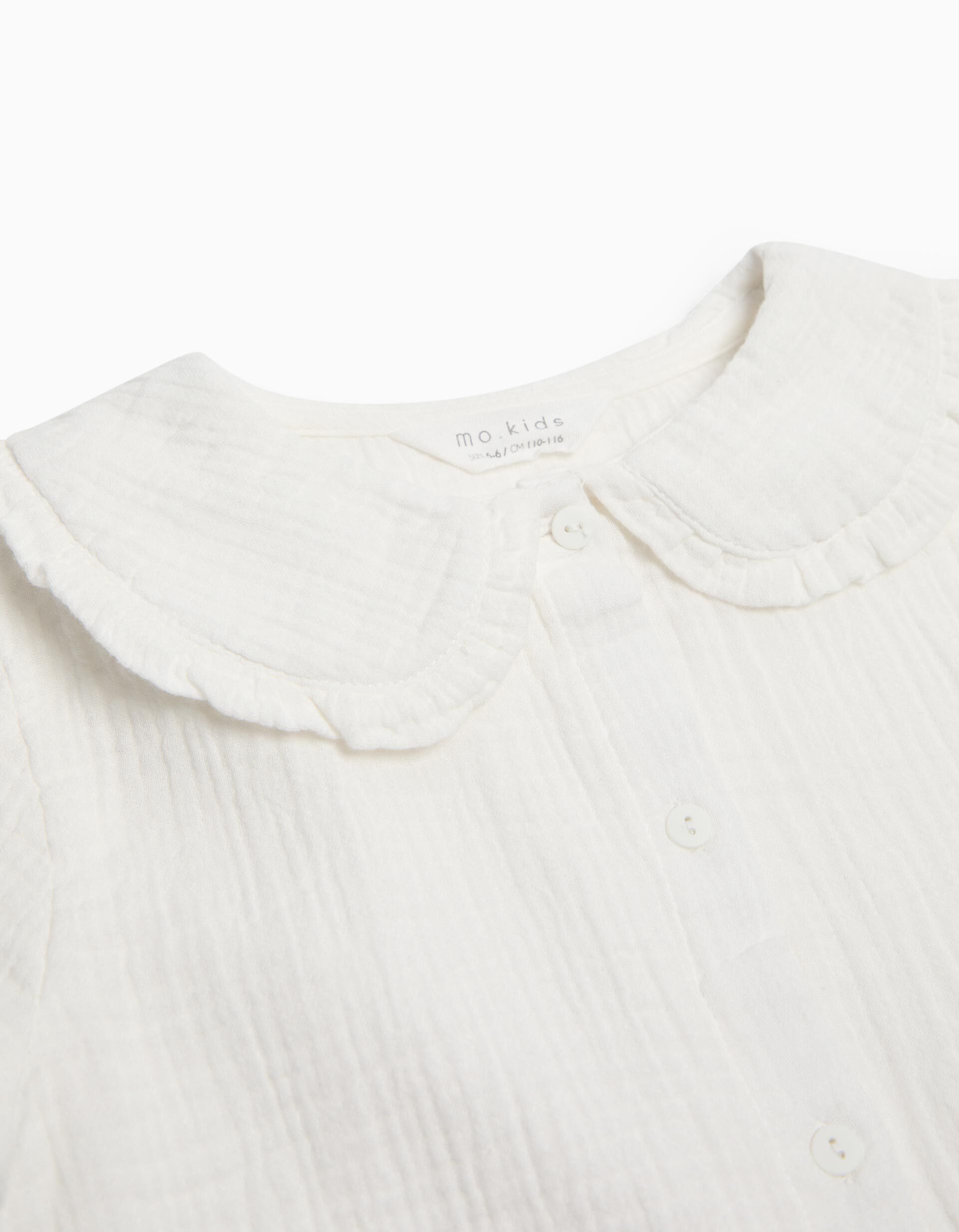 Comprar Online Blusa com Gola, Menina, Branco