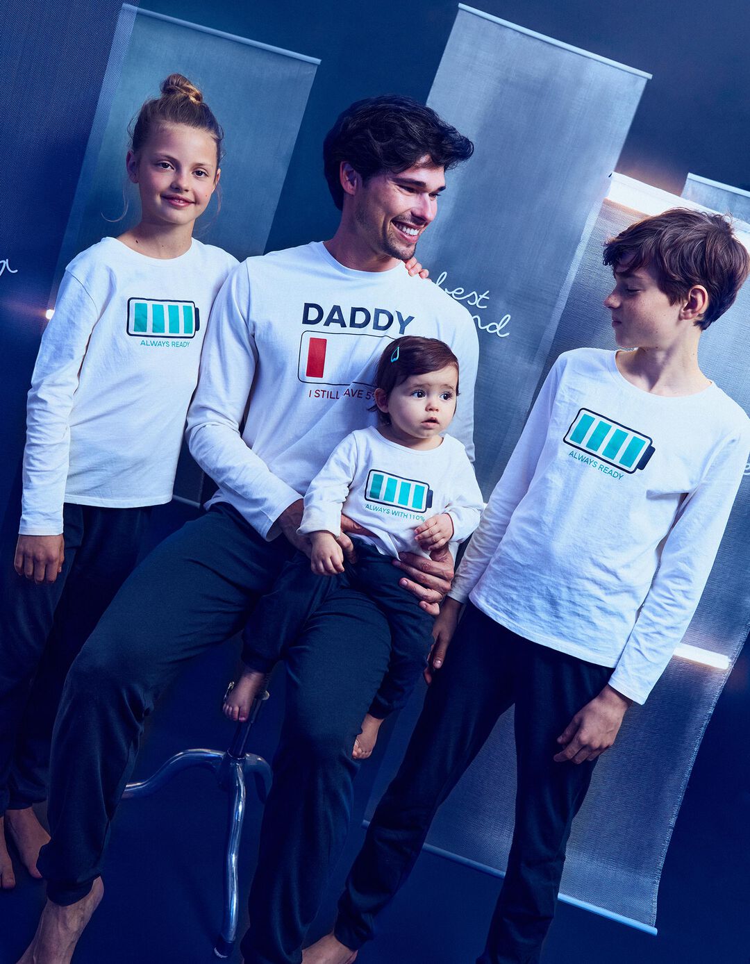 Pijama Jersey 'Dia do Pai', Homem, Branco