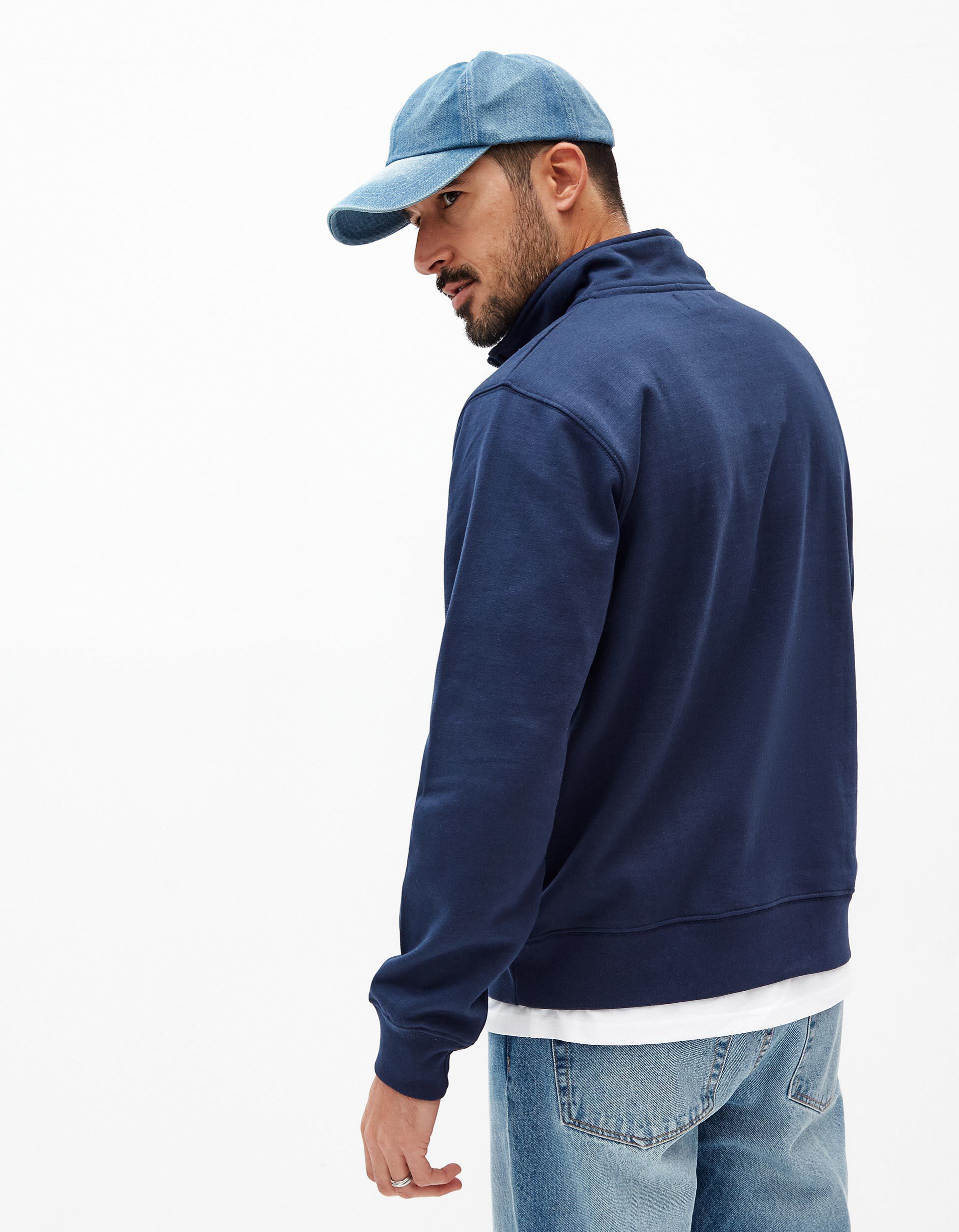 Comprar Online Sweatshirt Fecho de Correr, Homem, Azul Escuro