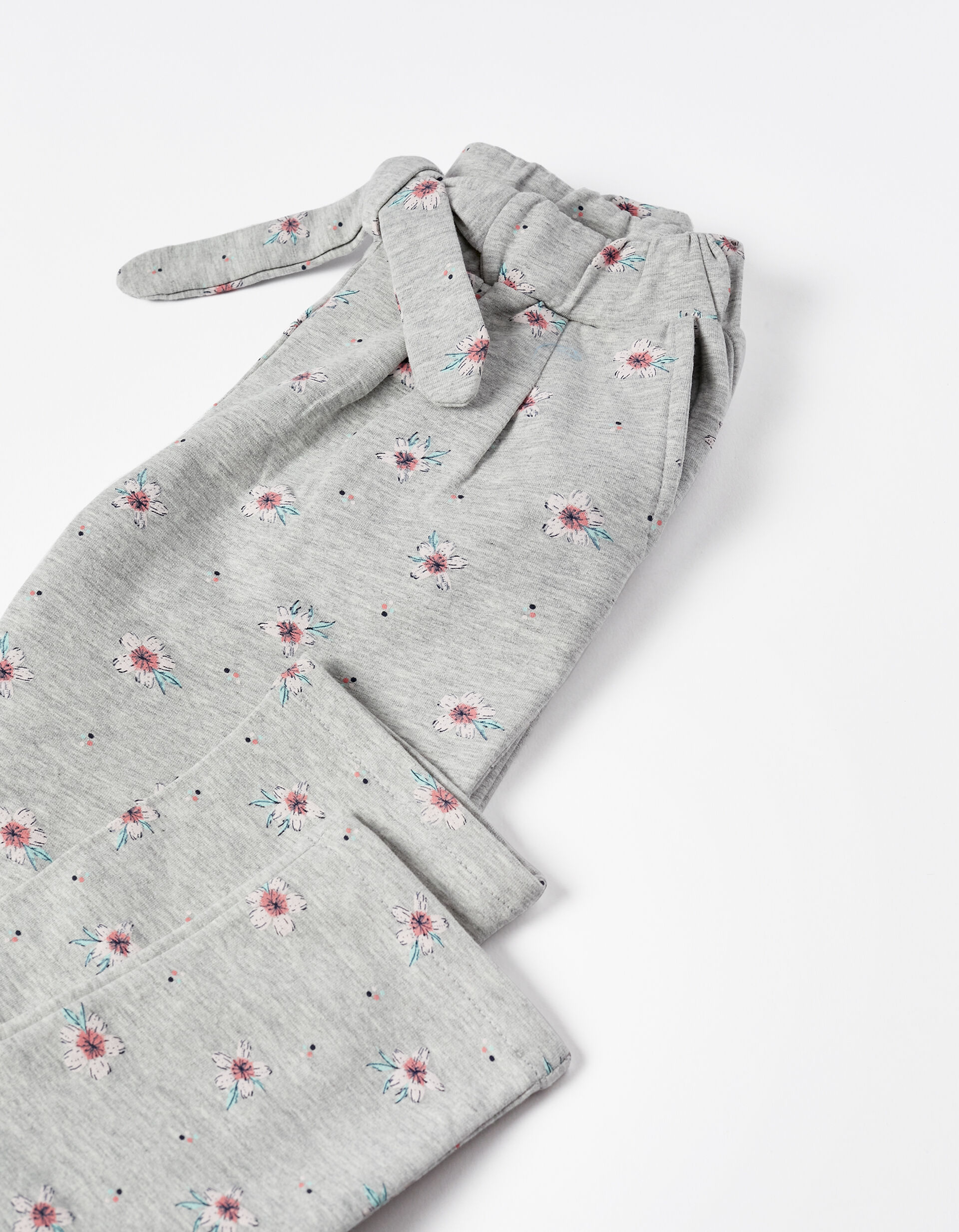 Comprar Online Cal&ccedil;as de Treino Motivo Floral para Menina, Cinza