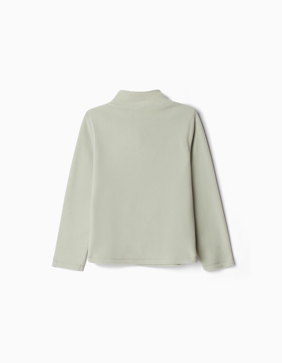 Sweatshirt Polar Fecho de Correr, Menina, Verde Claro