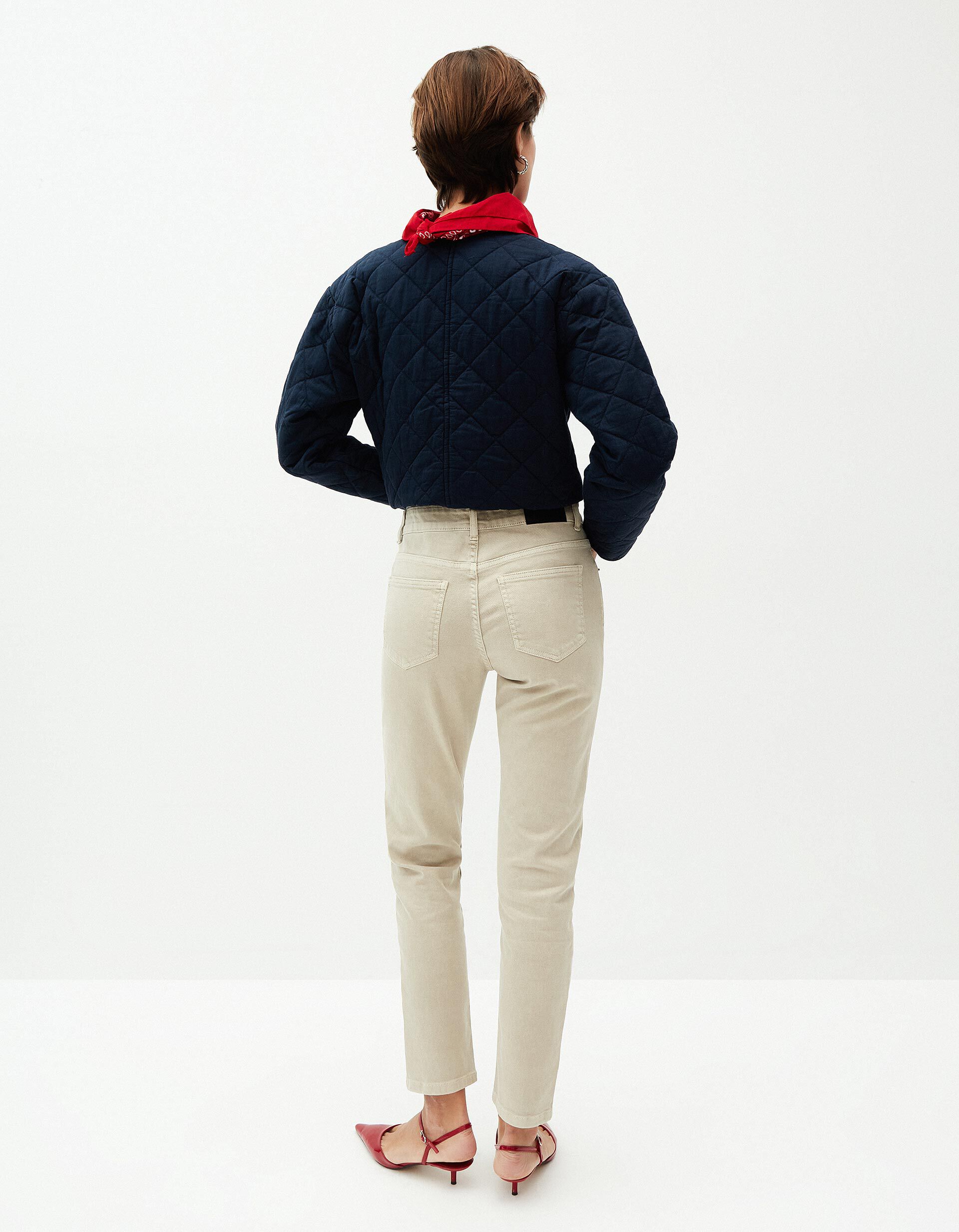 Comprar Online Jeans Slim Fit, Mulher, Bege Claro