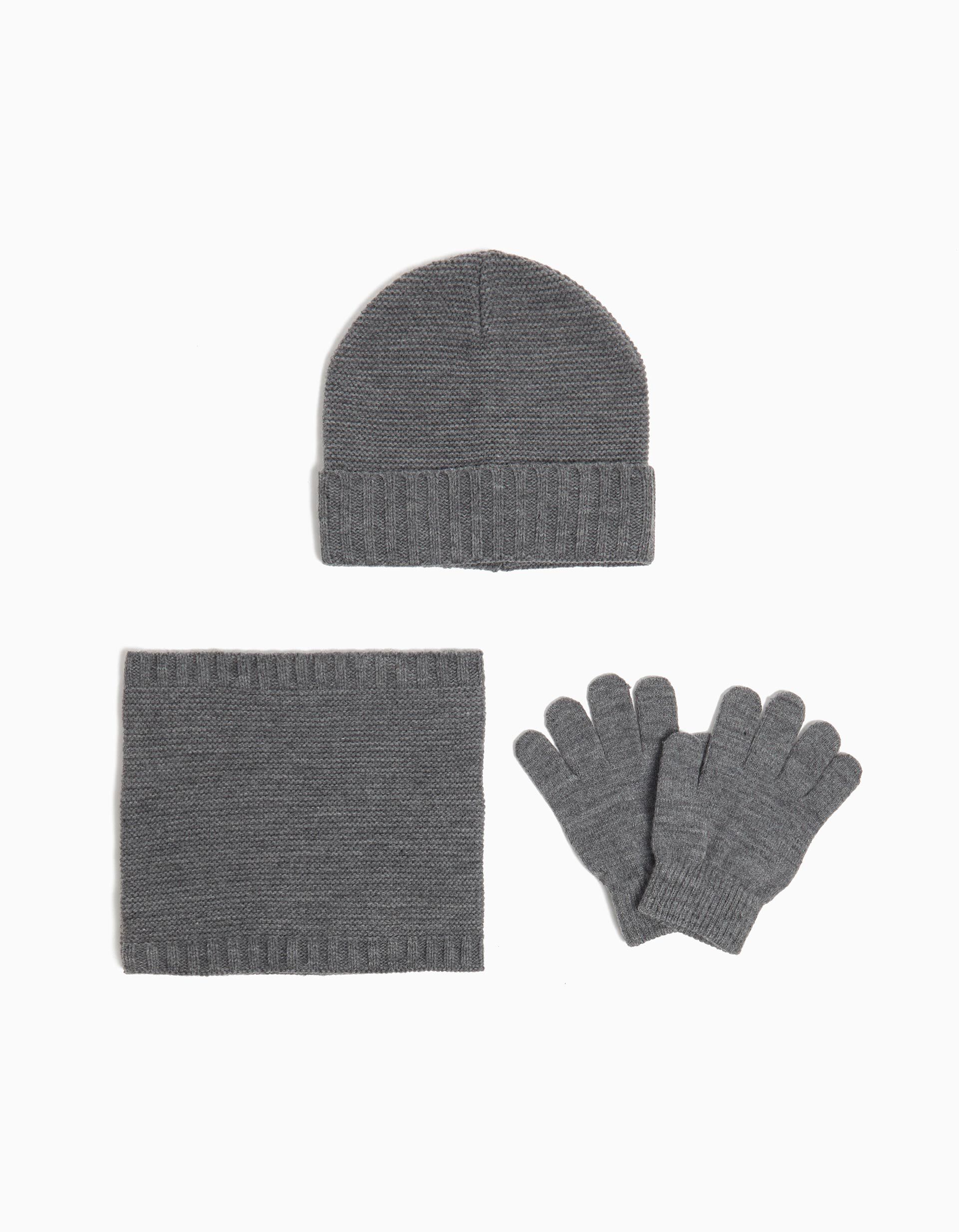 Conjunto de Malha, Menino, Cinzento