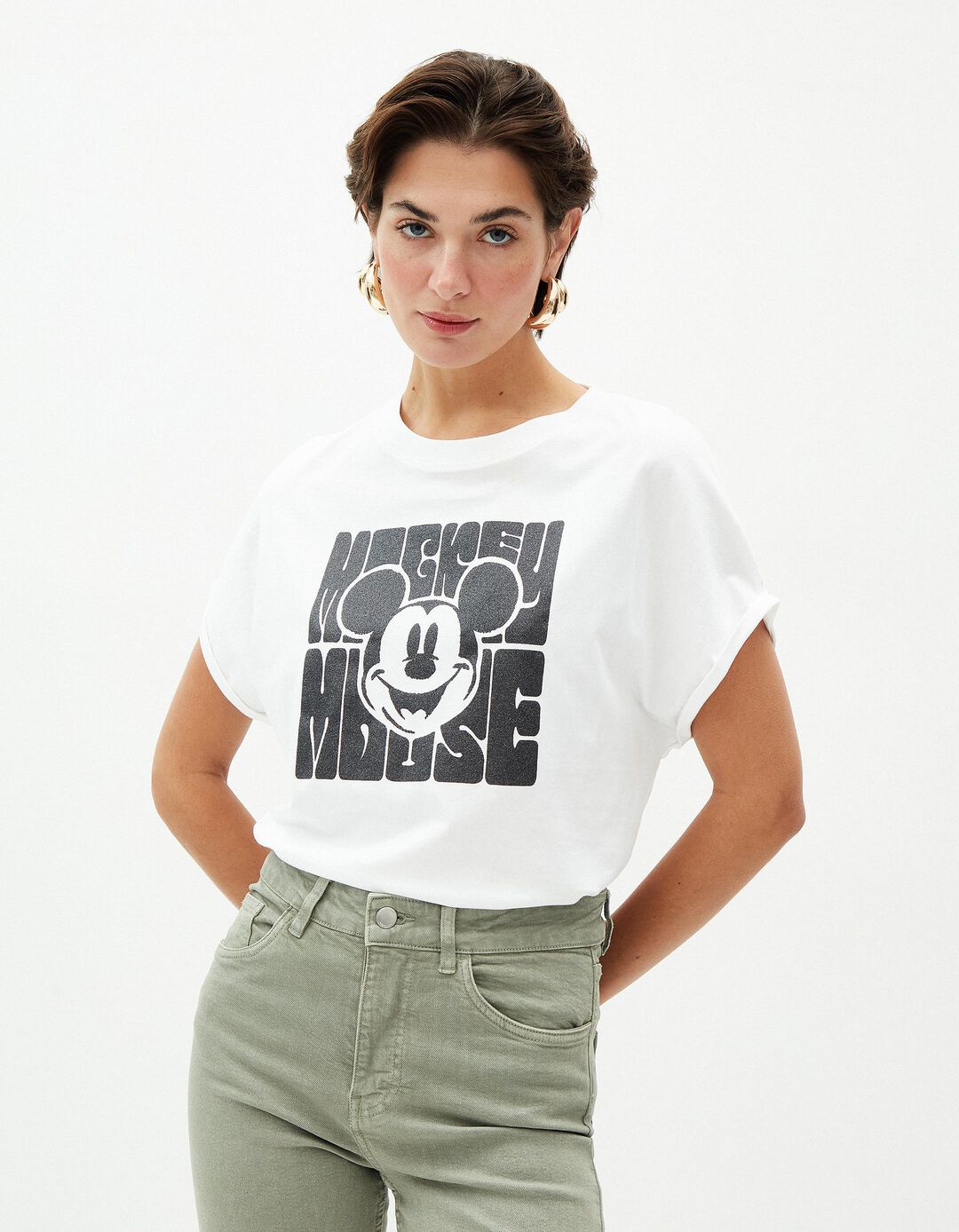 T-shirt 'Disney', Mulher, Branca
