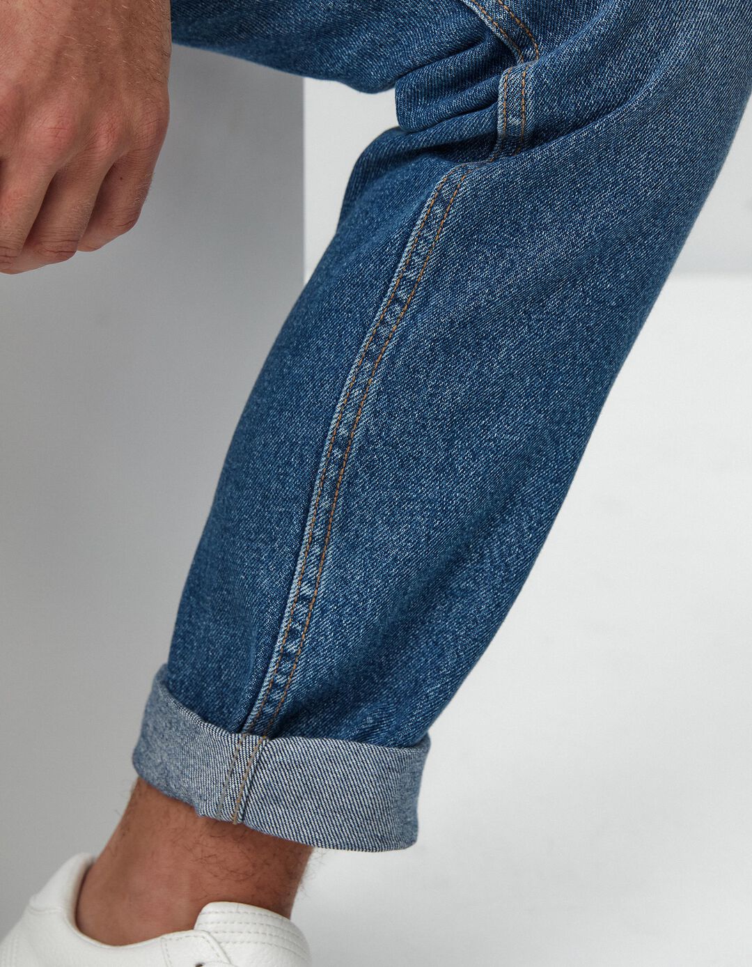 Calças de Ganga 'Slim fit', Homem, Azul