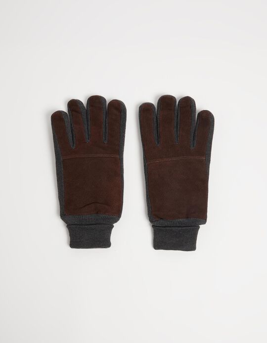 Comprar Online Luvas Pele Genuína, Homem, Castanho