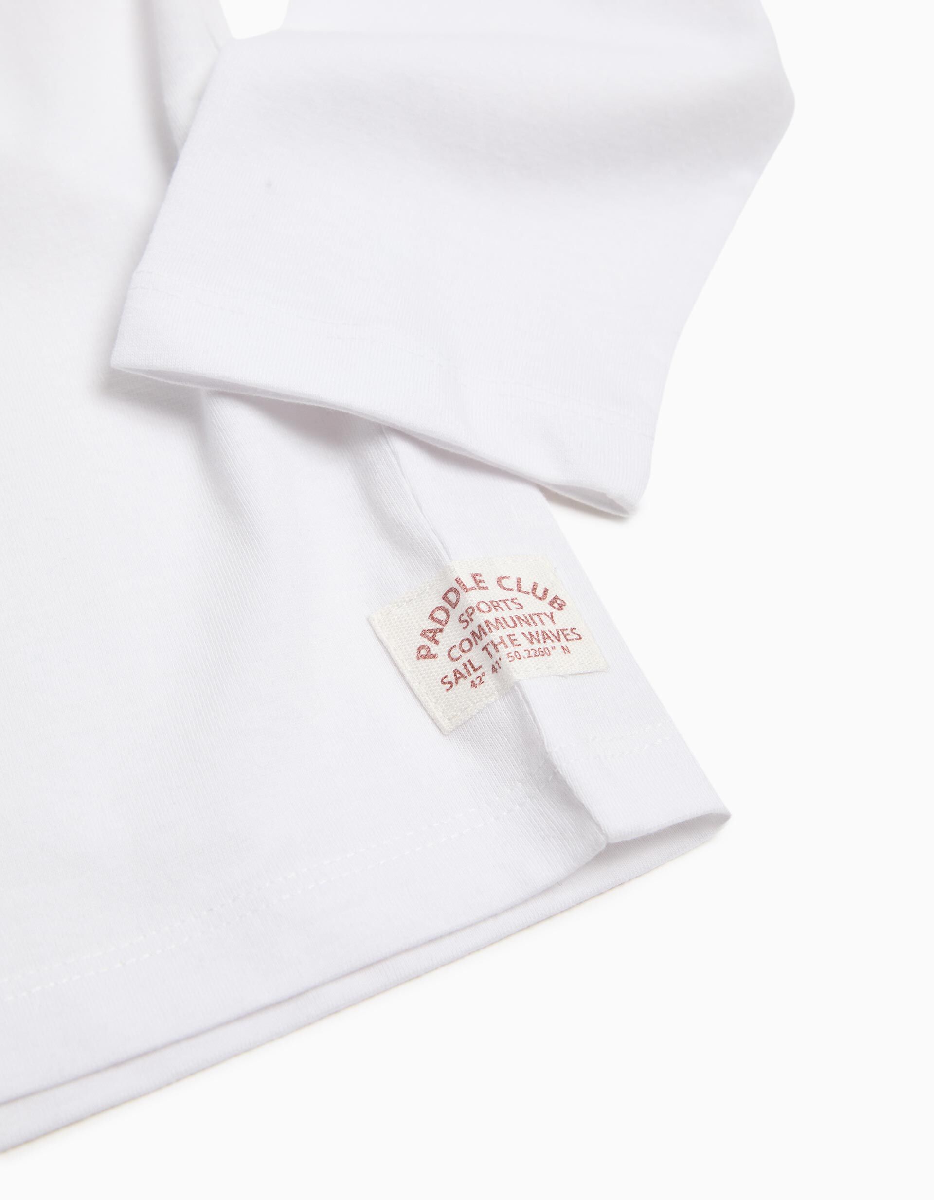 Comprar Online T-shirt de Manga Comprida Estampado, Menino, Branco