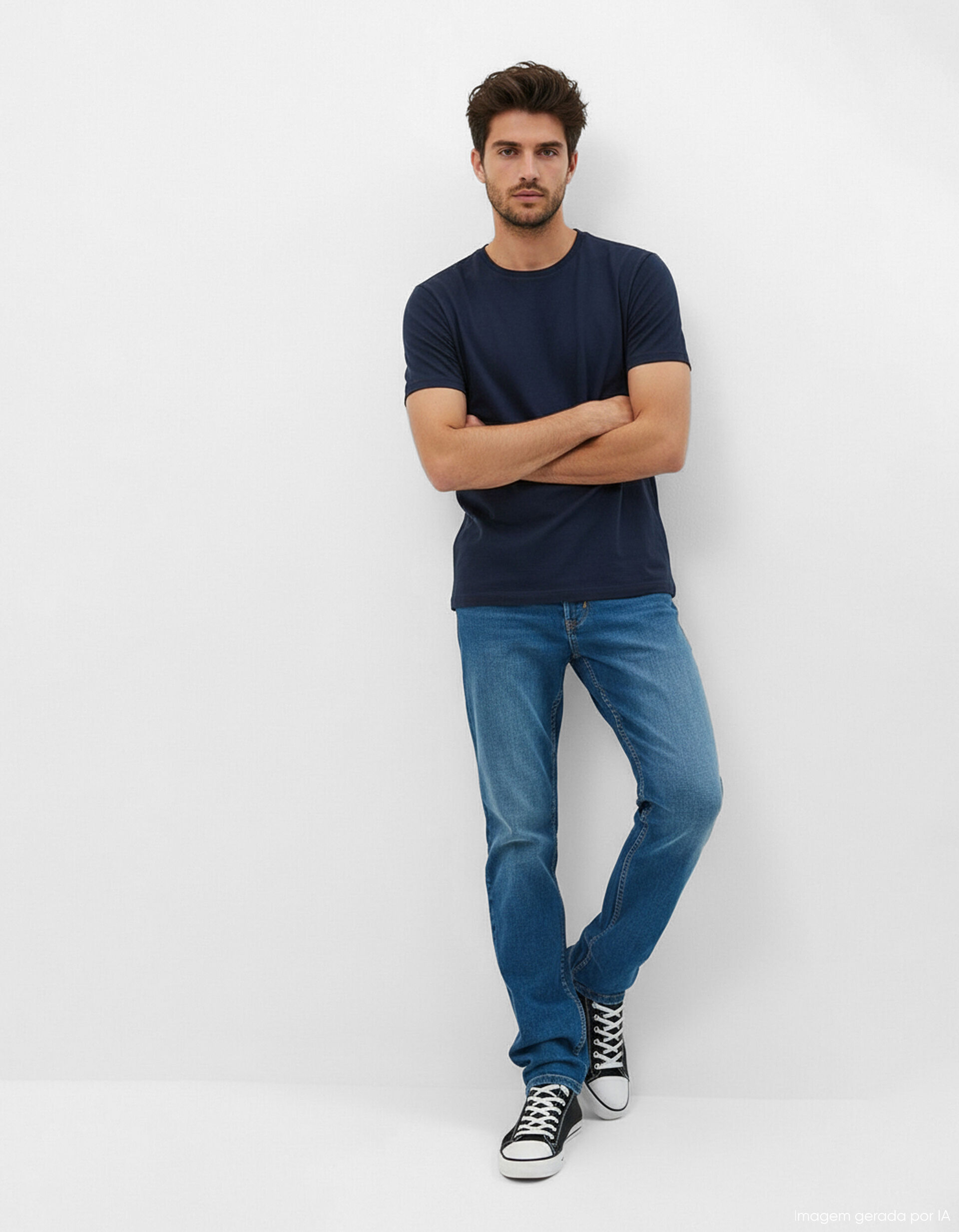 Jeans Slim-fit, Homem, Azul