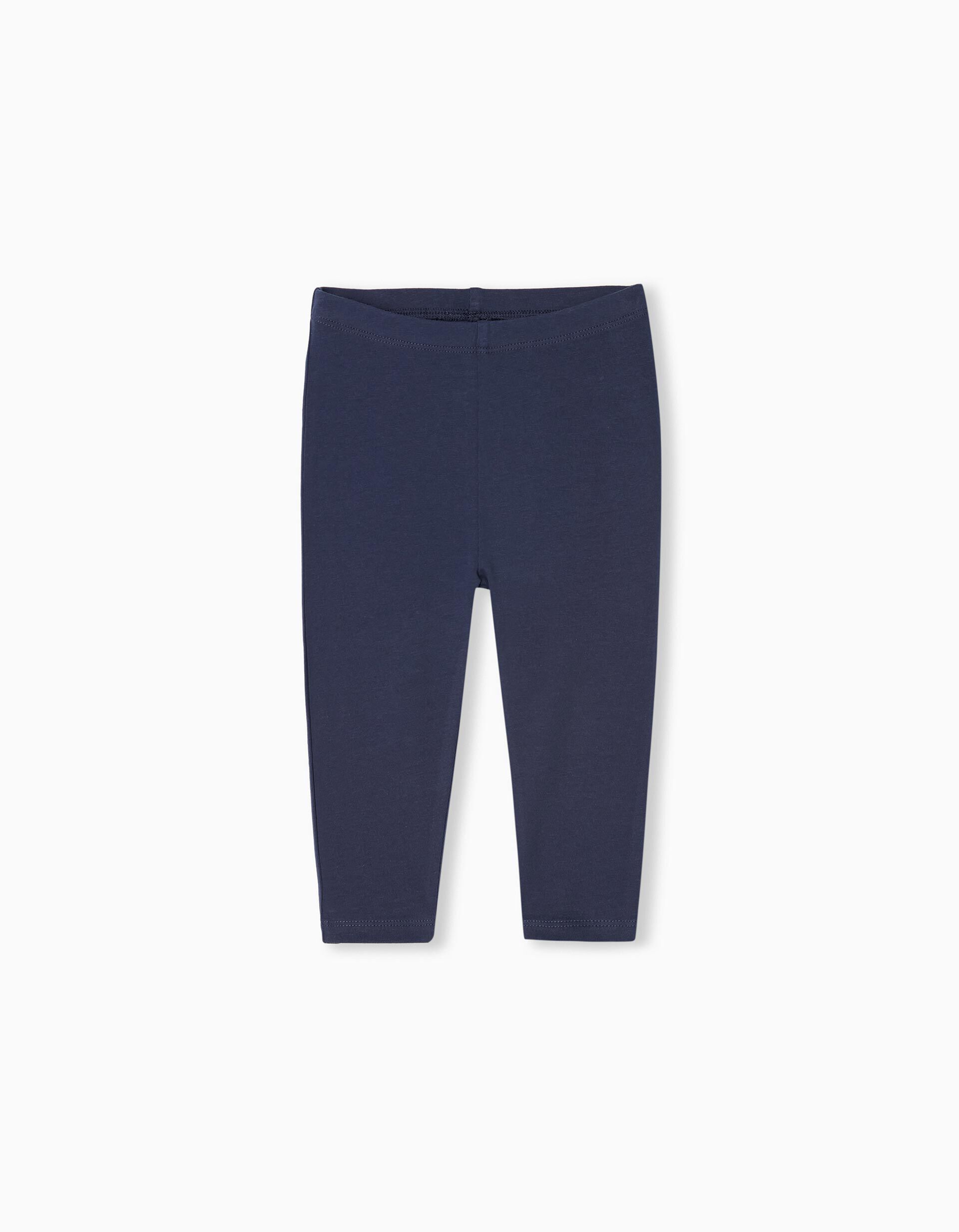 Leggings, Bebé Menina, Azul Escuro