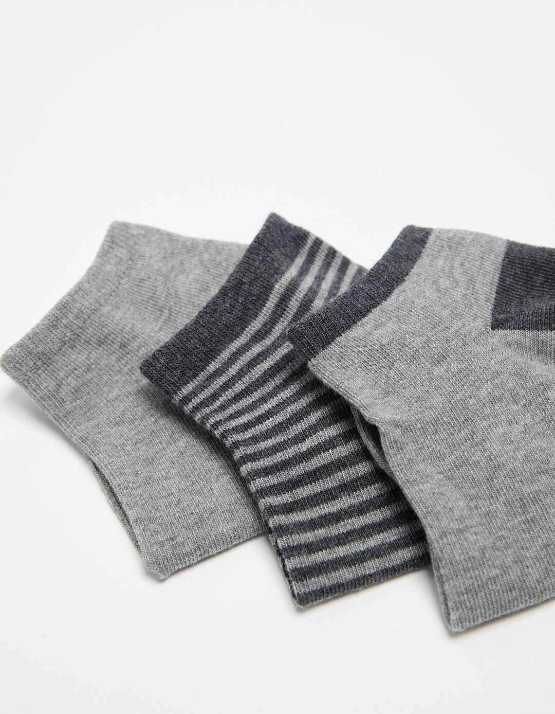Pack 3 Pares Meias, Homem, Cinzento
