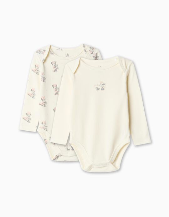 Comprar Online Pack 2 Bodies de Manga Comprida 'Disney', Menina, Bege Claro