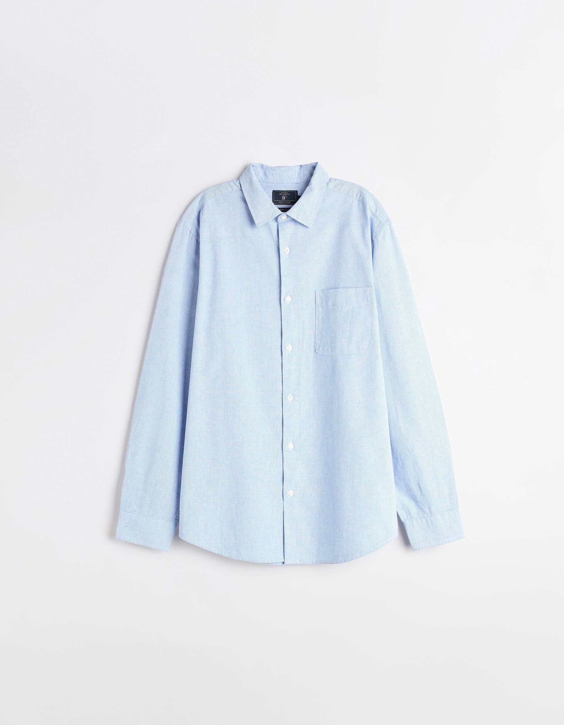 Comprar Online Camisa de Manga Comprida, Homem, Azul Escuro