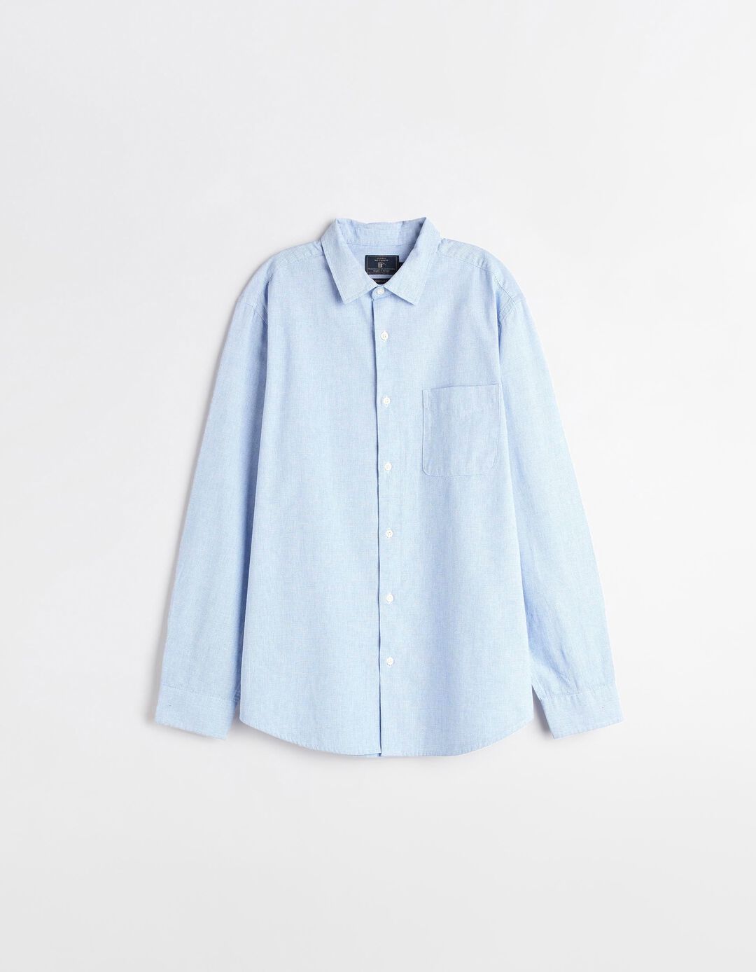 Camisa de Manga Comprida, Homem, Azul Escuro