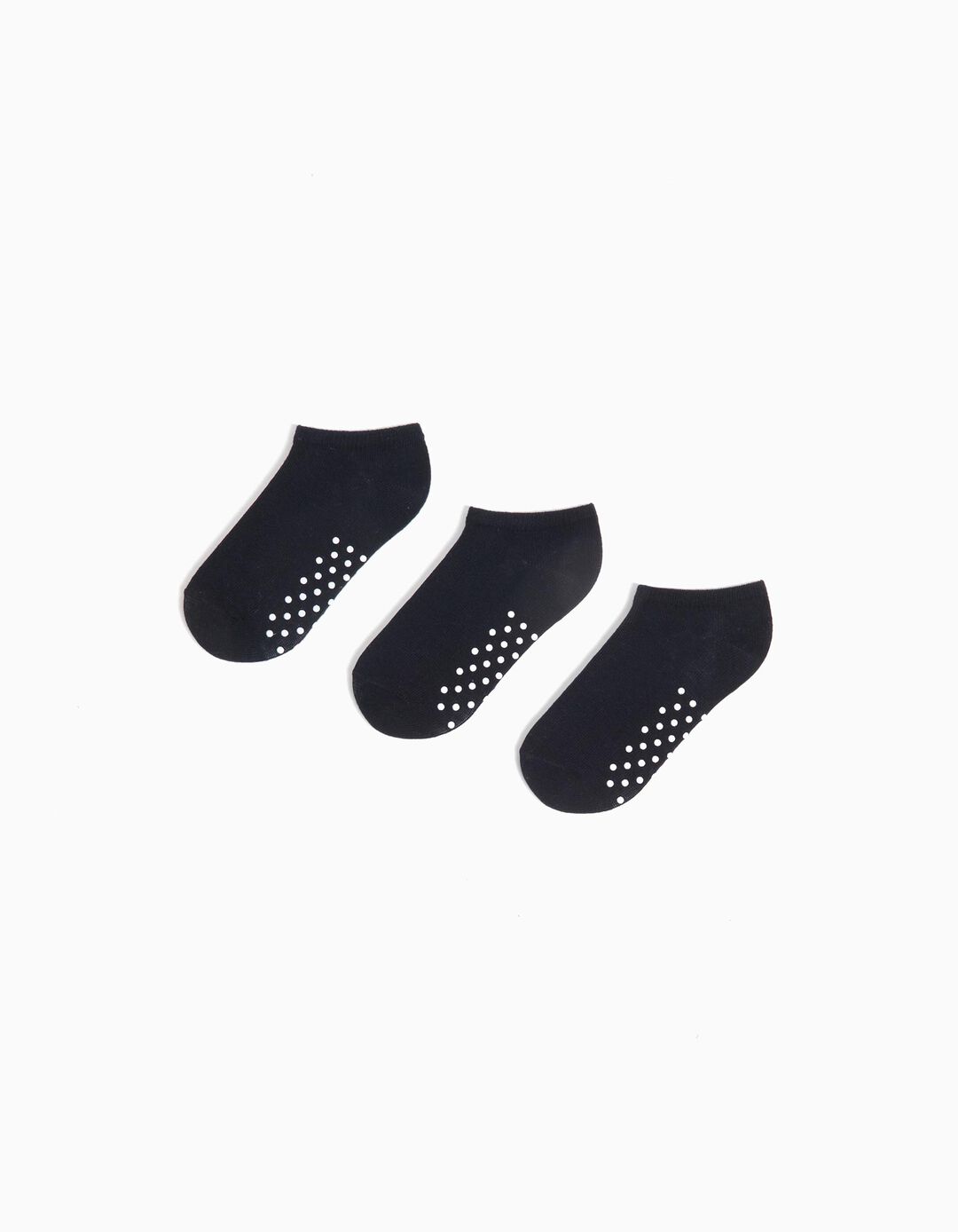 Pack 3 Pares de Meias Antiderrapantes, Menino, Azul Escuro