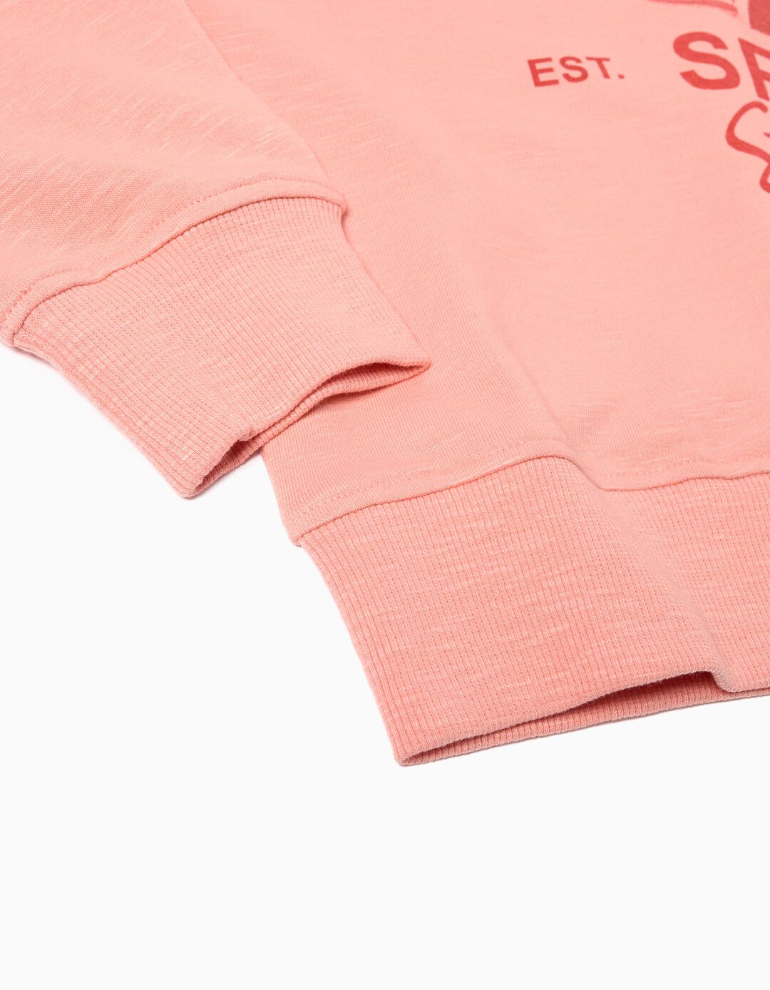 Sweatshirt, Menina, Salmão 