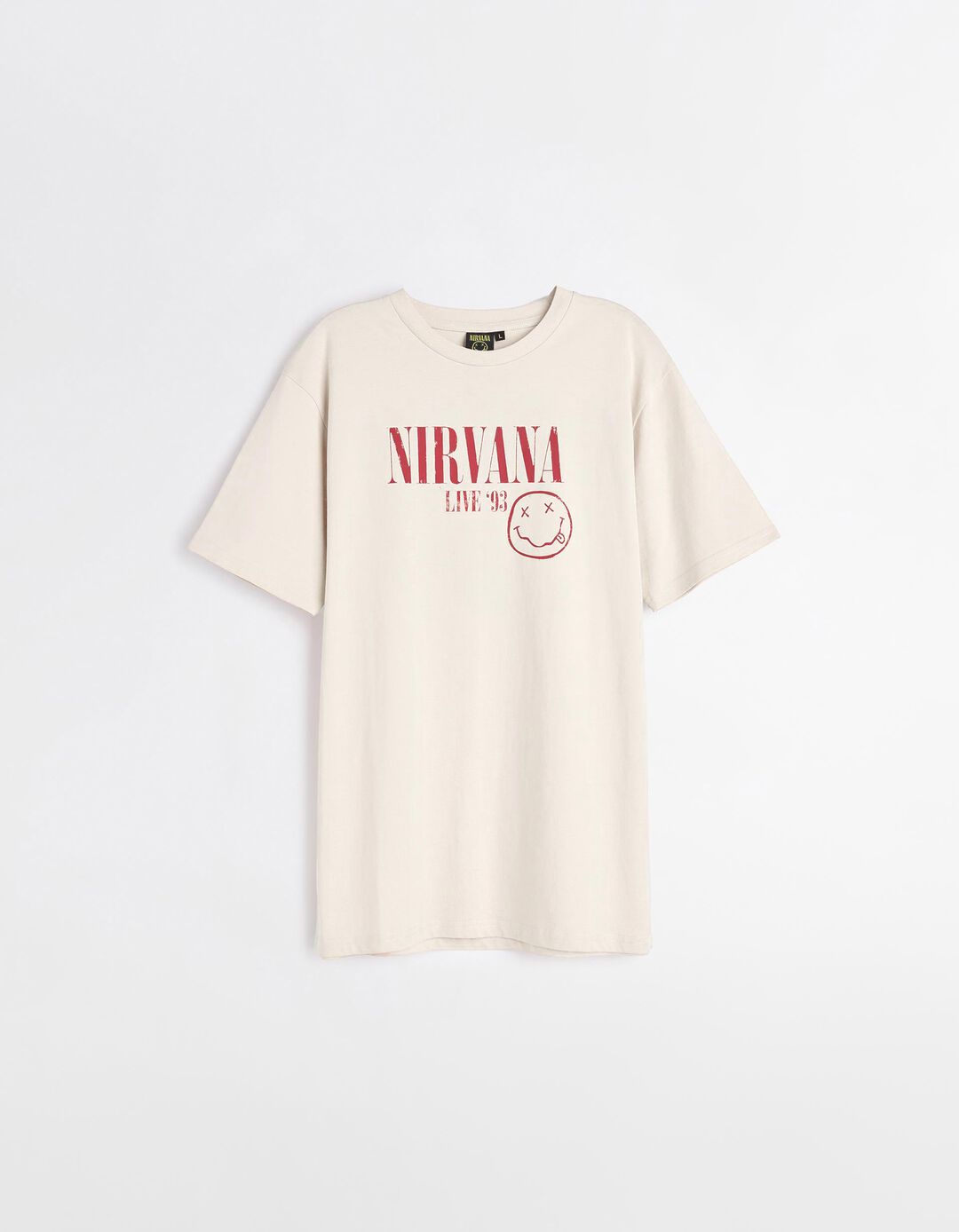 T-shirt 'Nirvana', Homem, Bege