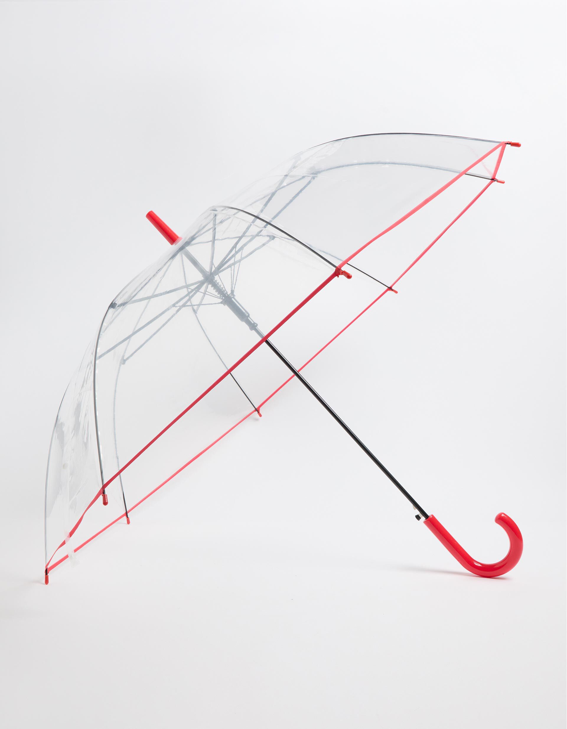 Comprar Online Guarda-Chuva Transparente, Mulher, Vermelho