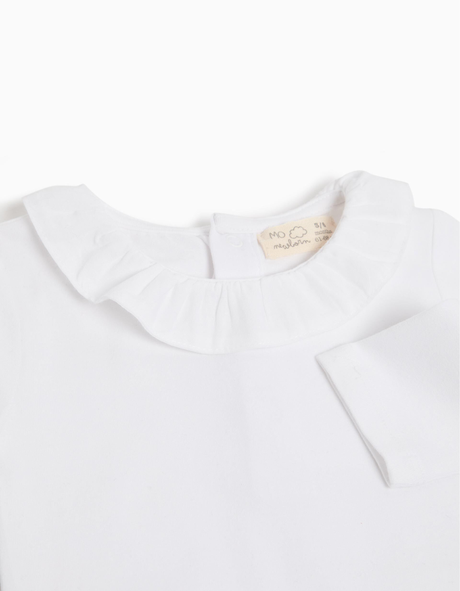 Comprar Online Body de Manga Comprida Gola, Rec&eacute;m-nascido, Branco