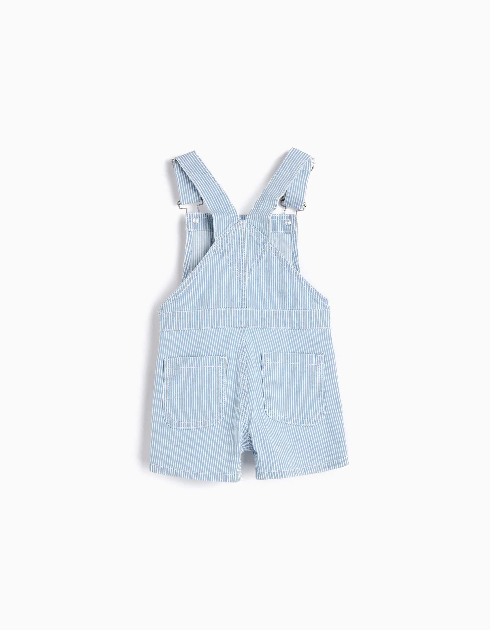 Comprar Online Jardineiras Riscas, Menino, Azul Claro