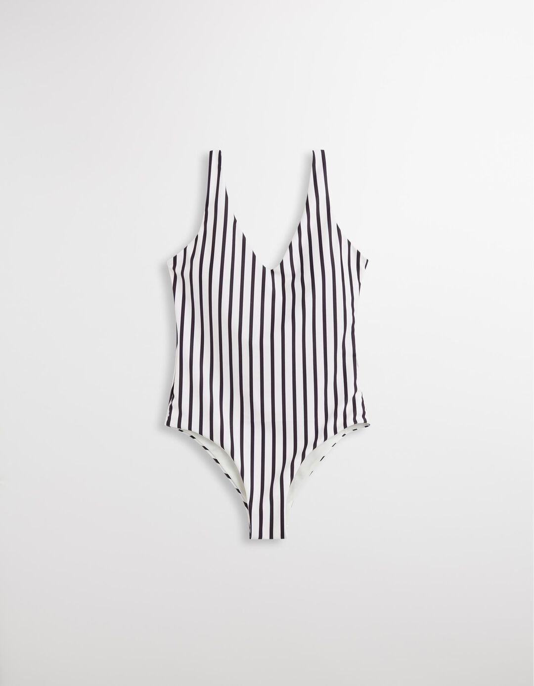Fato de Banho Riscas, Mulher, Branco