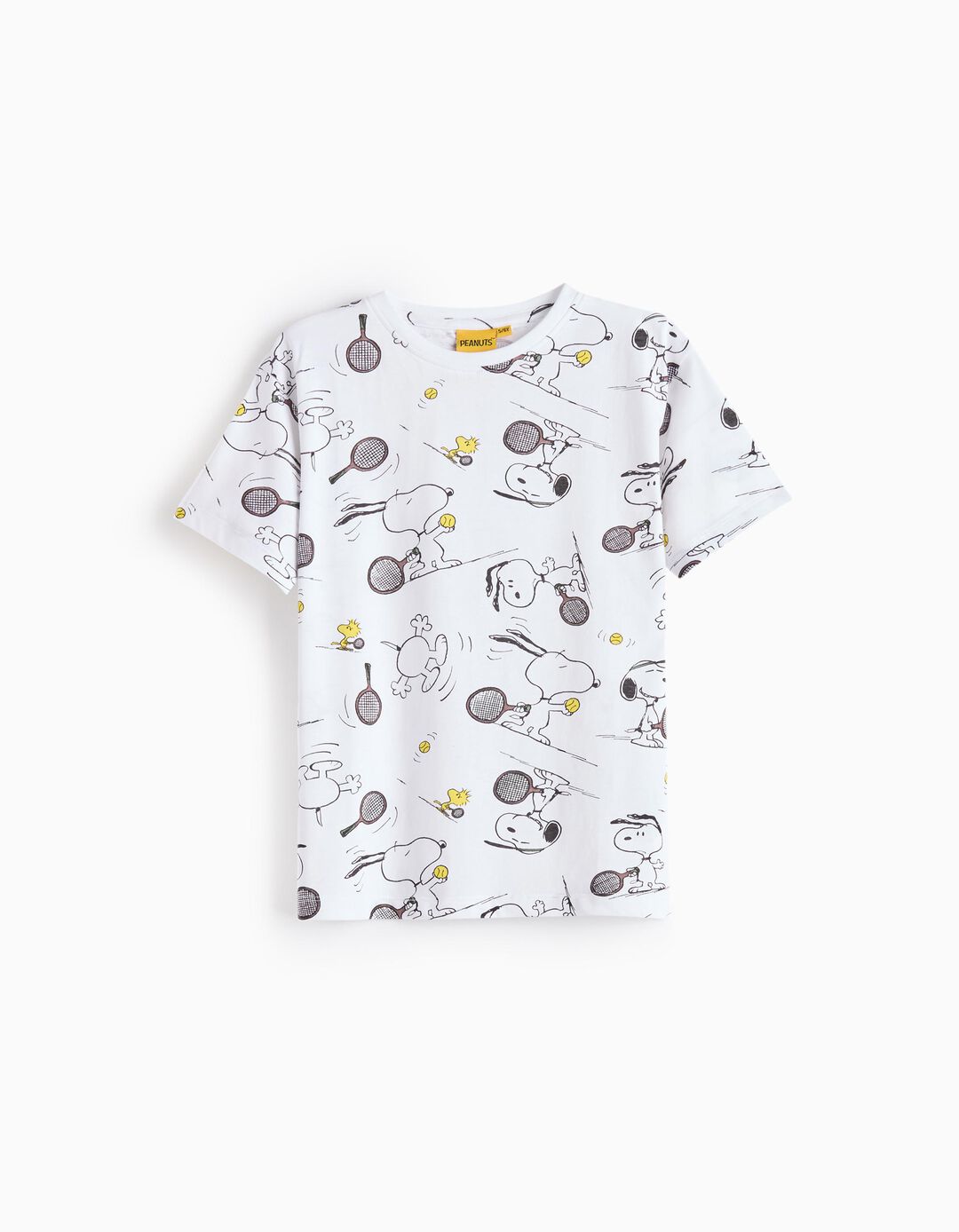 T-shirt 'Snoopy', Menino, Branco