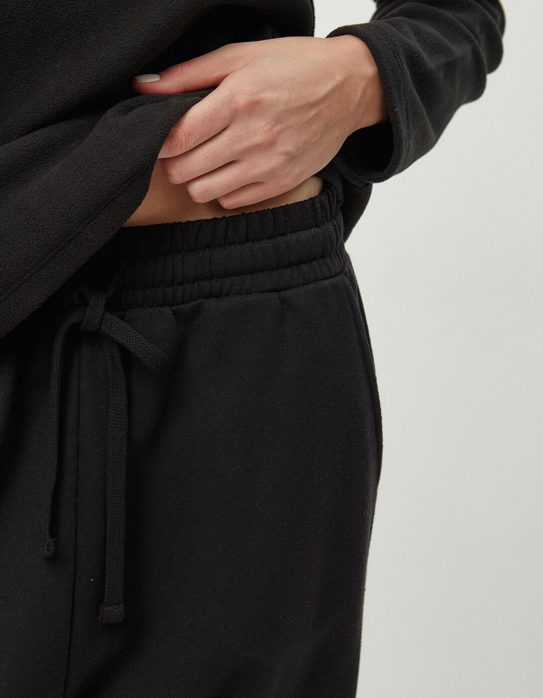 Joggers de Felpa, Mulher, Preto