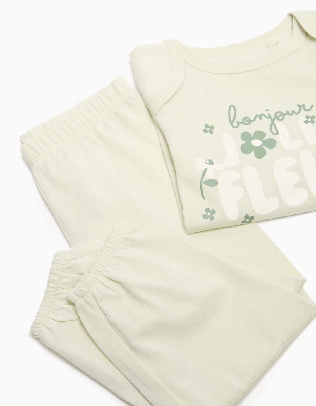 Pijama, Menina, Verde Claro
