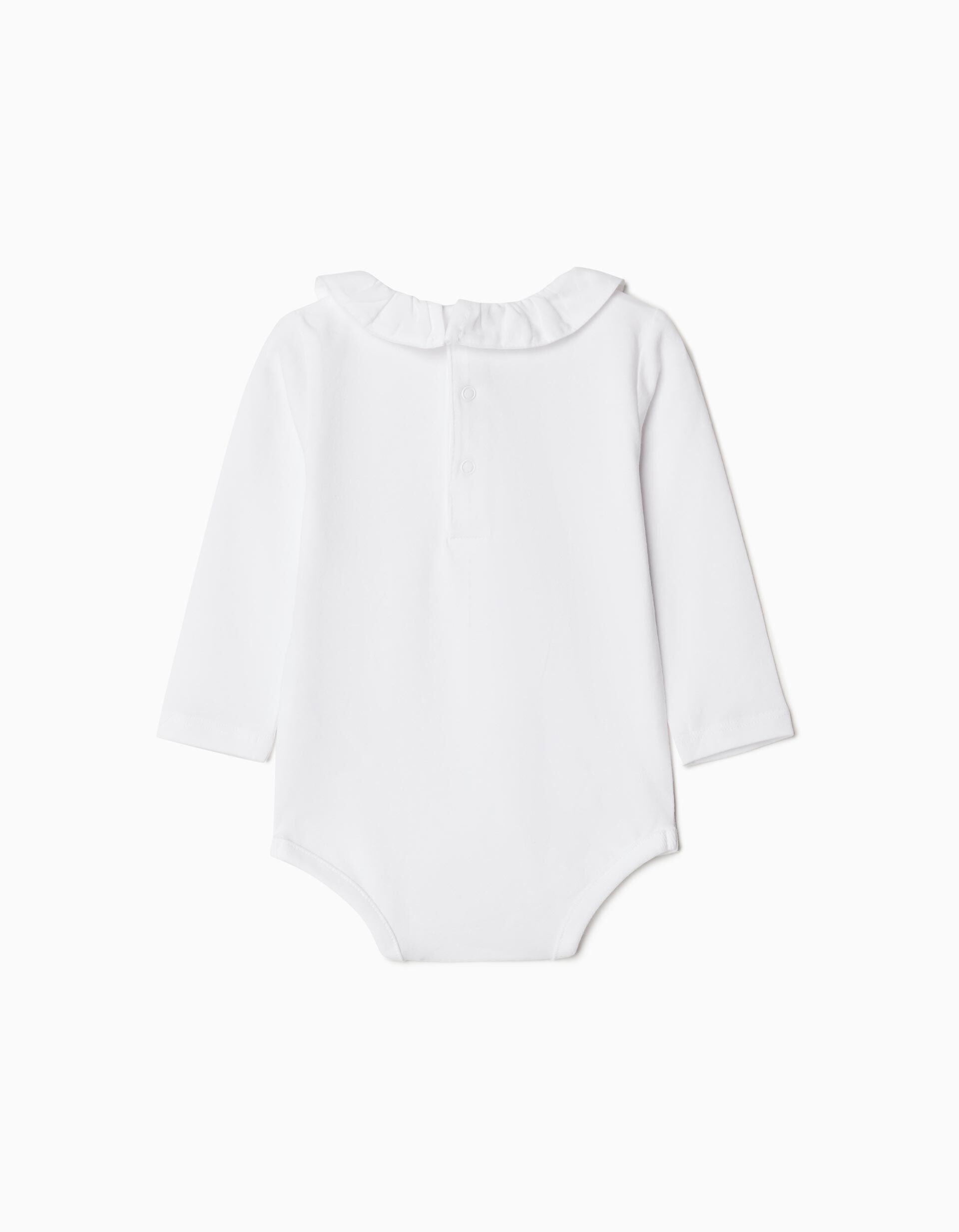Comprar Online Body de Manga Comprida Gola, Rec&eacute;m-nascido, Branco
