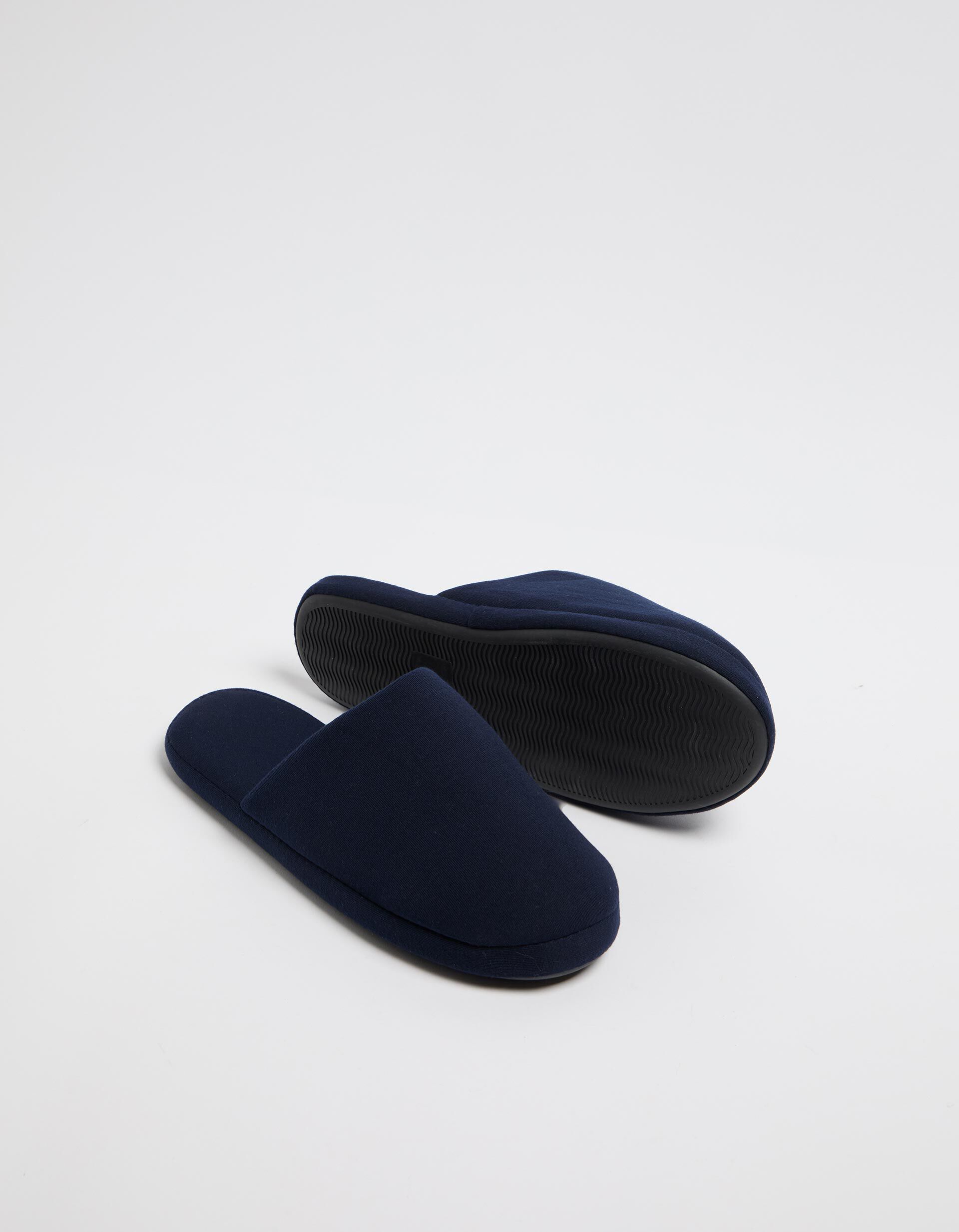 Comprar Online Chinelos de Quarto Jersey, Homem, Azul Escuro