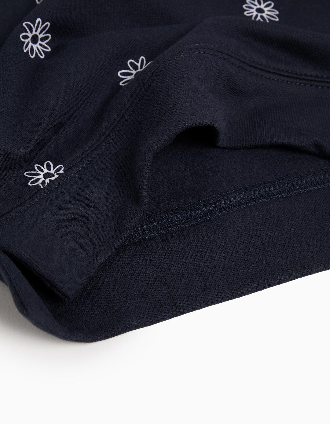 Sweatshirt de Felpa Estampada, Menina, Azul Escuro