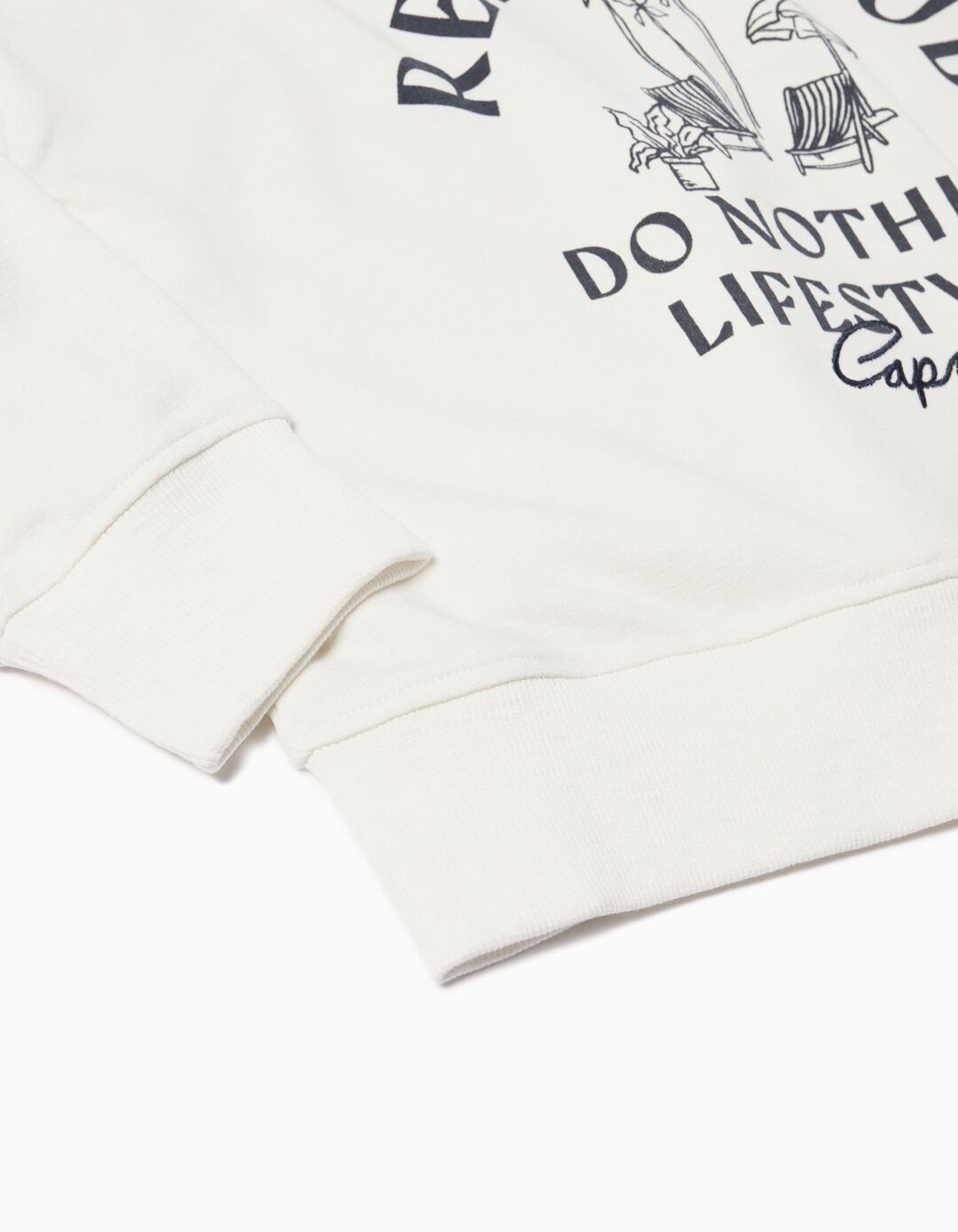 Sweatshirt, Menina, Branco 
