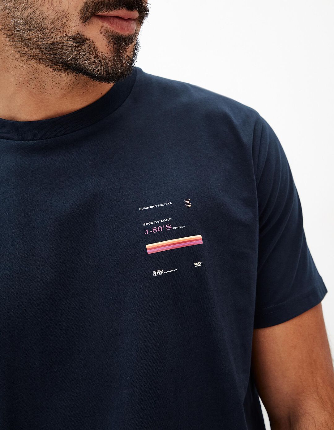 T-shirt, Homem, Azul Escuro