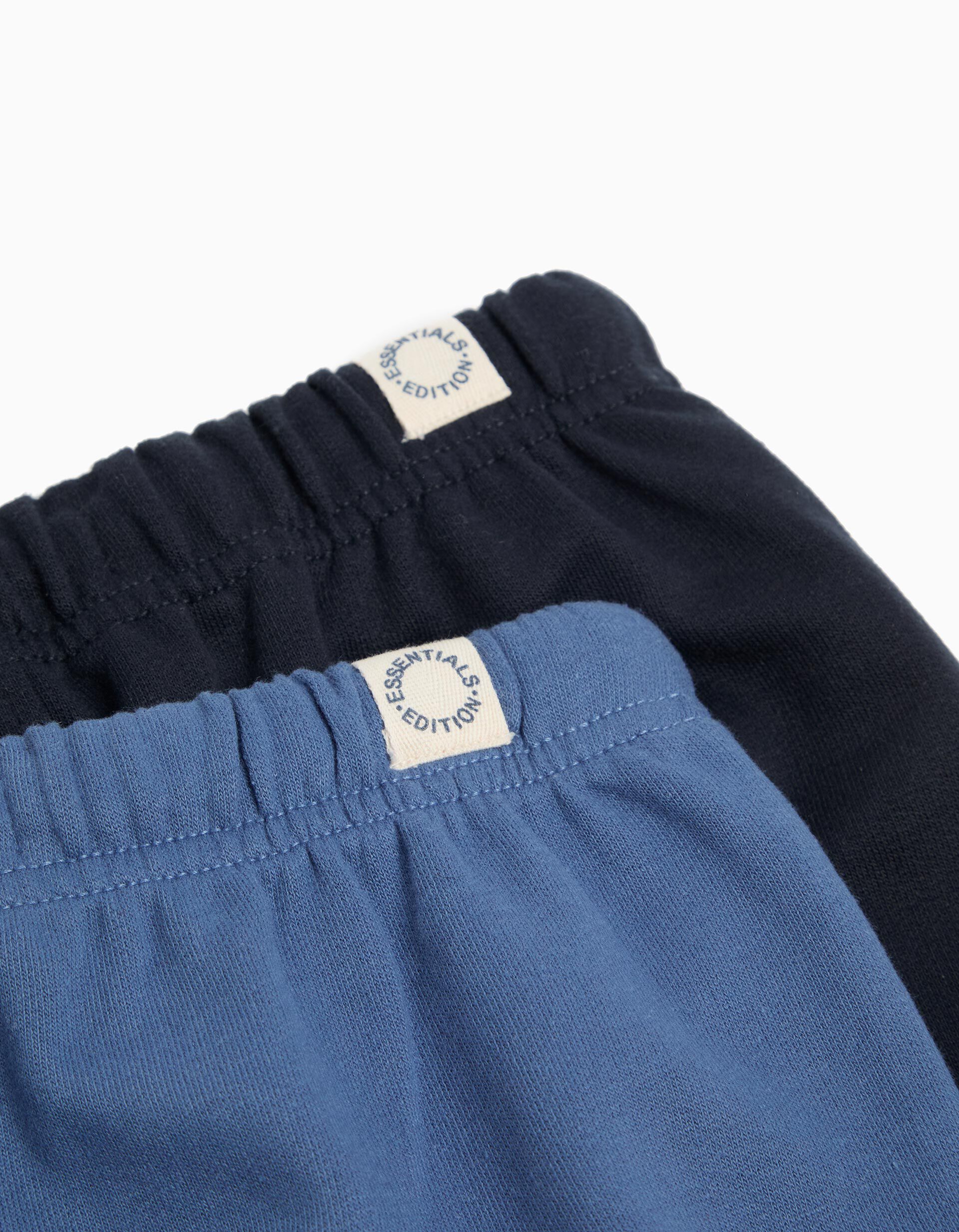 Comprar Online Pack 2 Joggers de Felpa, Menino, Azul/Azul Escuro