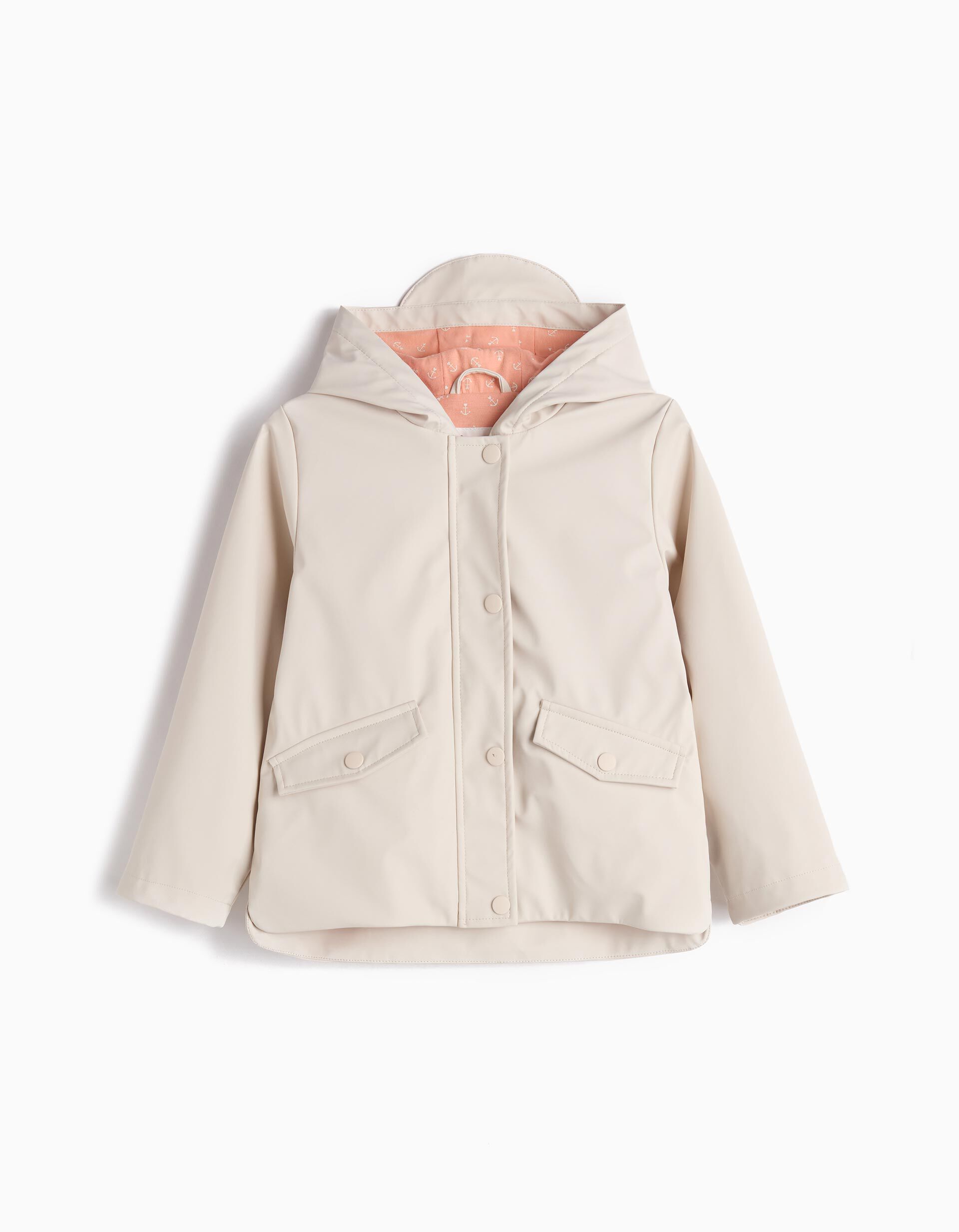 Comprar Online Casaco Corta-vento, Menina, Bege Claro