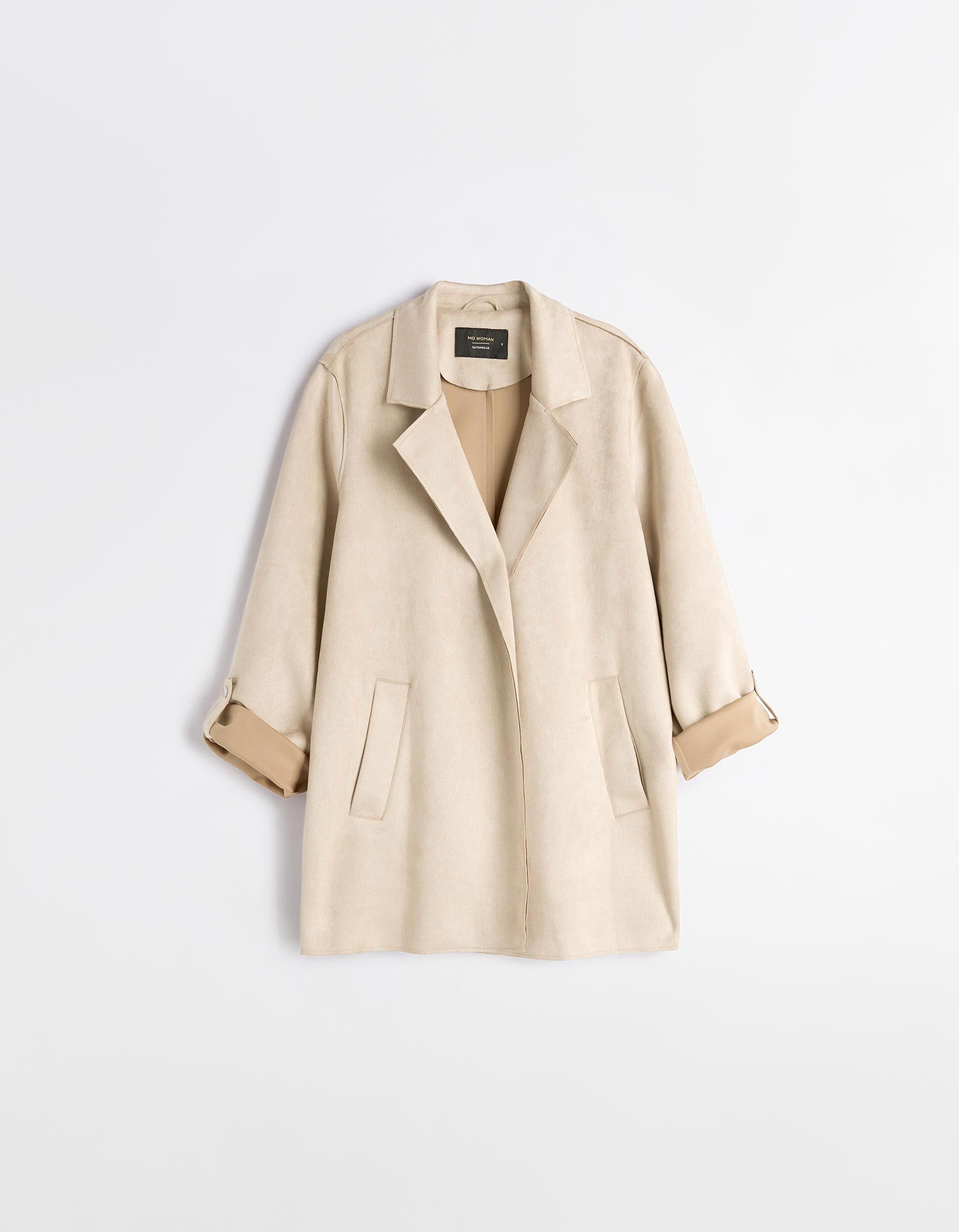 Comprar Online Blazer Efeito Camur&ccedil;a, Mulher, Bege Claro