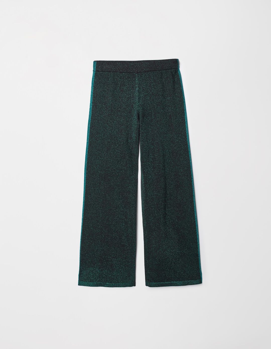 Calças Malha Lurex, Mulher, Verde