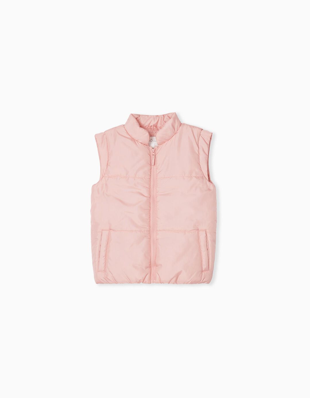 Colete Acolchoado, Menina, Rosa Claro