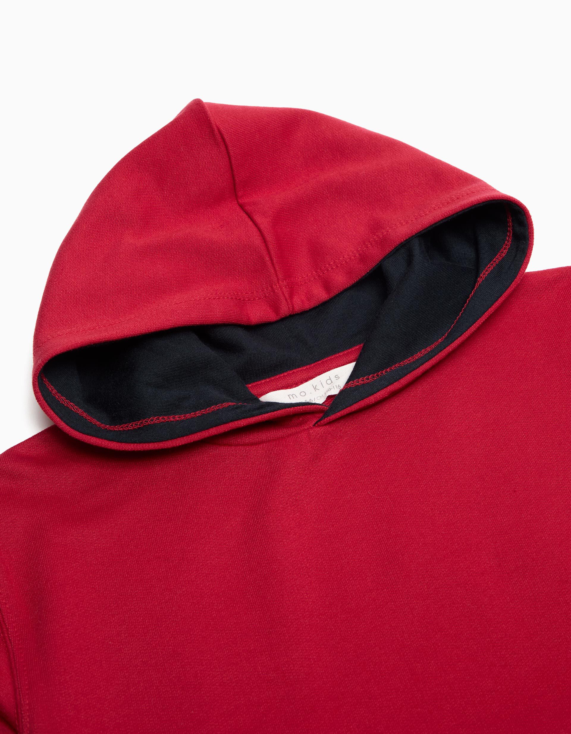 Comprar Online Sweatshirt com Capuz, Menino, Vermelho Escuro